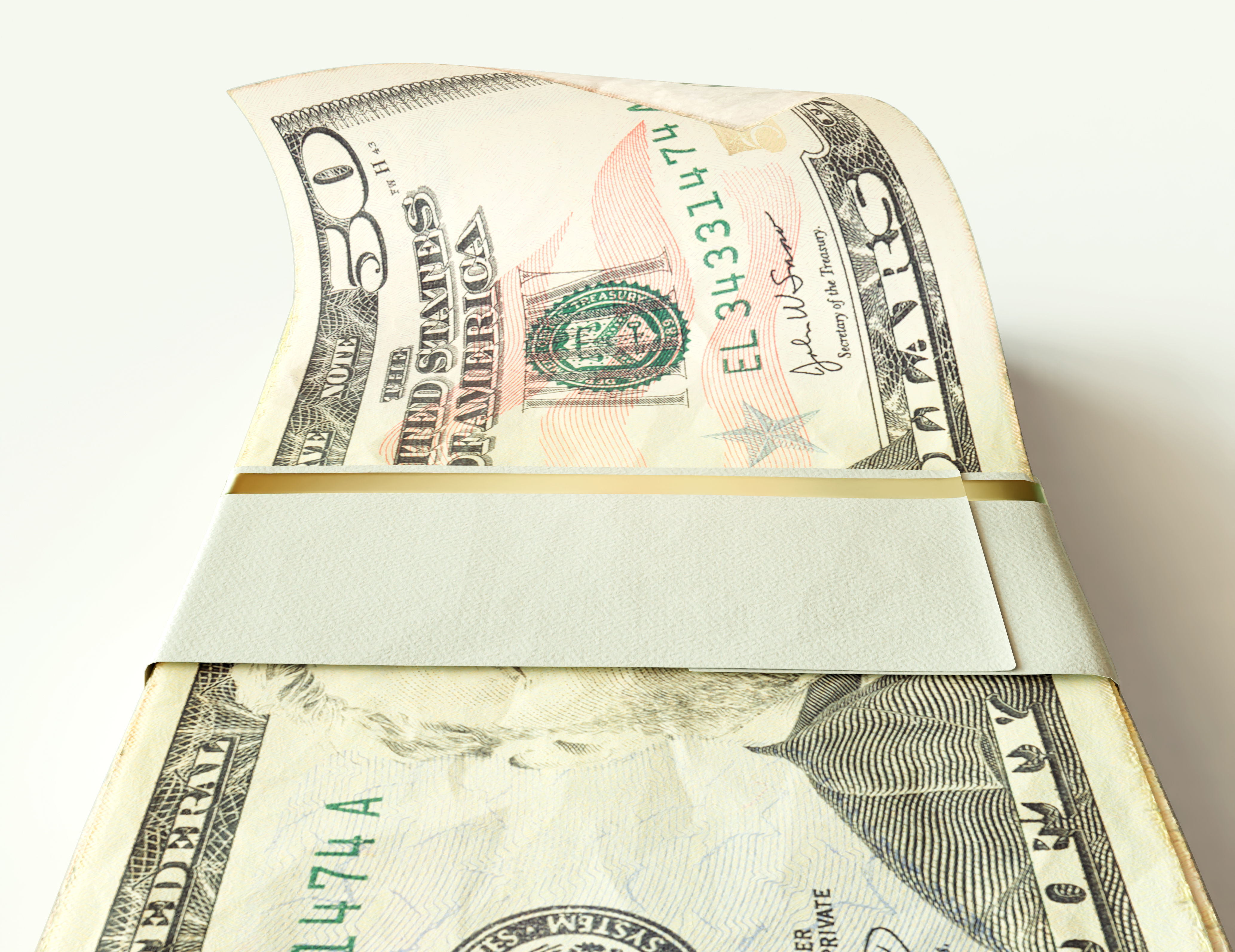 Cash Bundle US Dollar 3D model_5