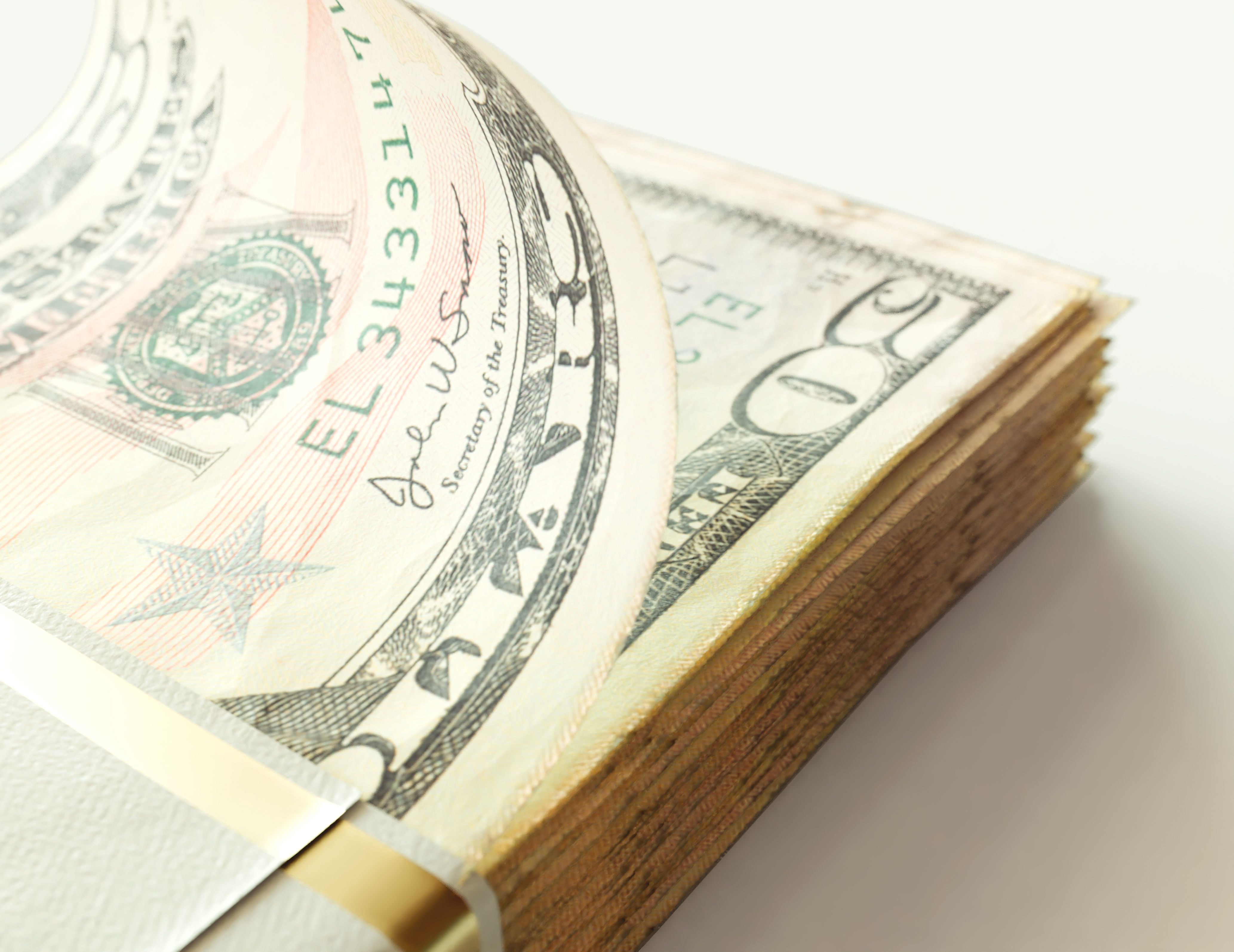 Cash Bundle US Dollar 3D model_4