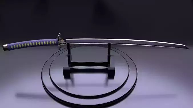 Low poly Katana 