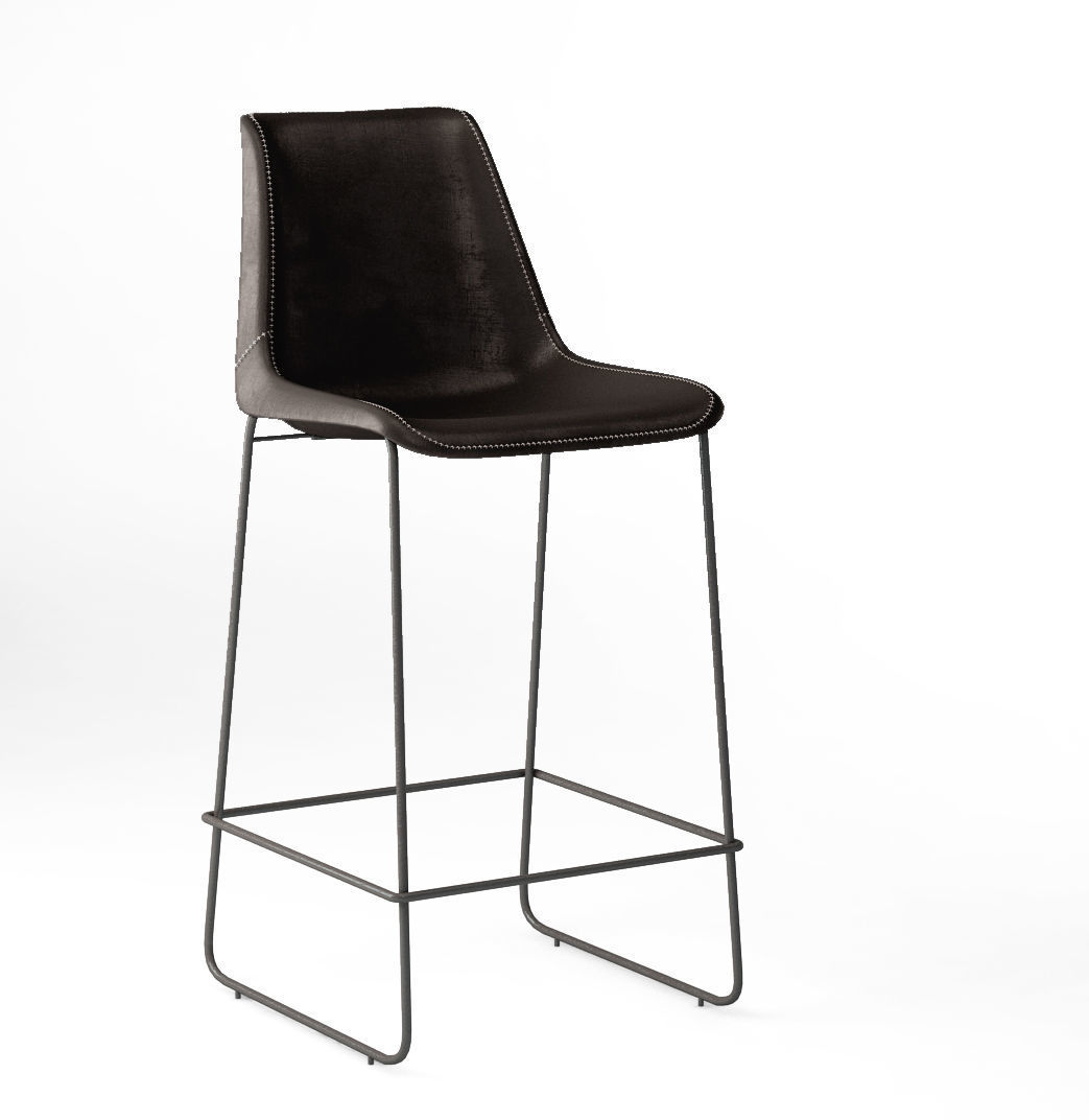 Coco Republic Drexel Dining and bar stool 3D model_1