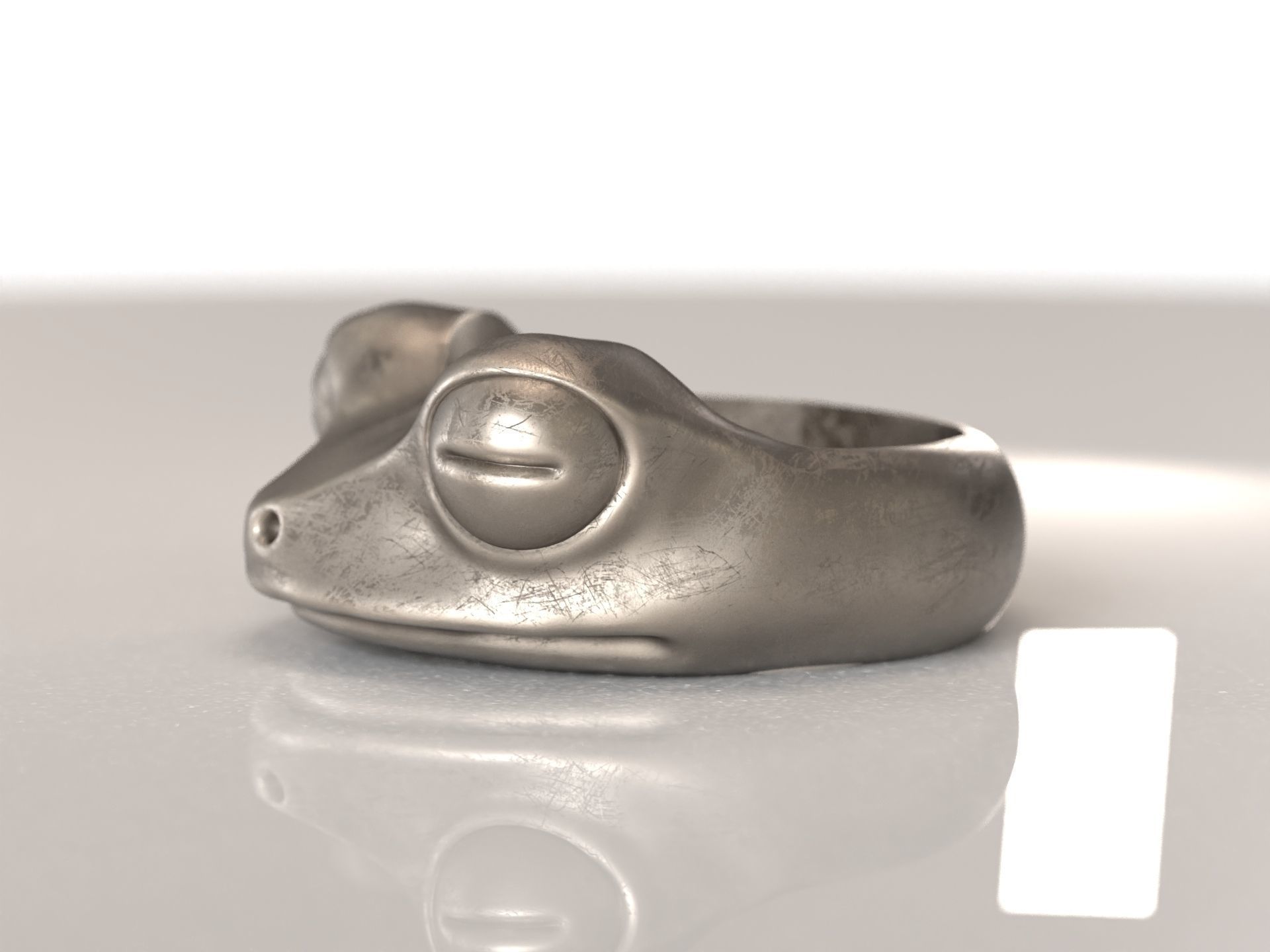 Frog Ring 3D print model_5