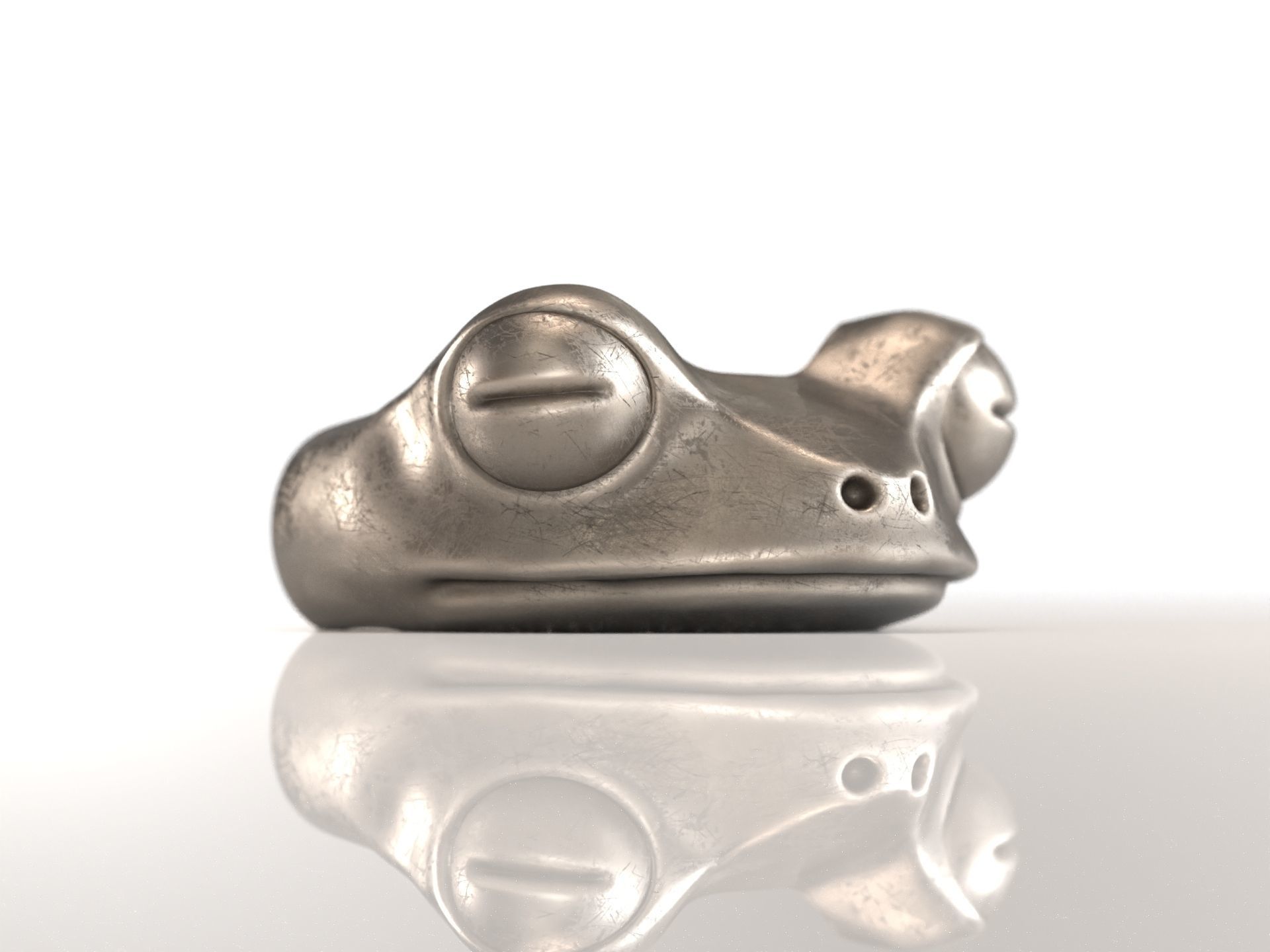 Frog Ring 3D print model_9