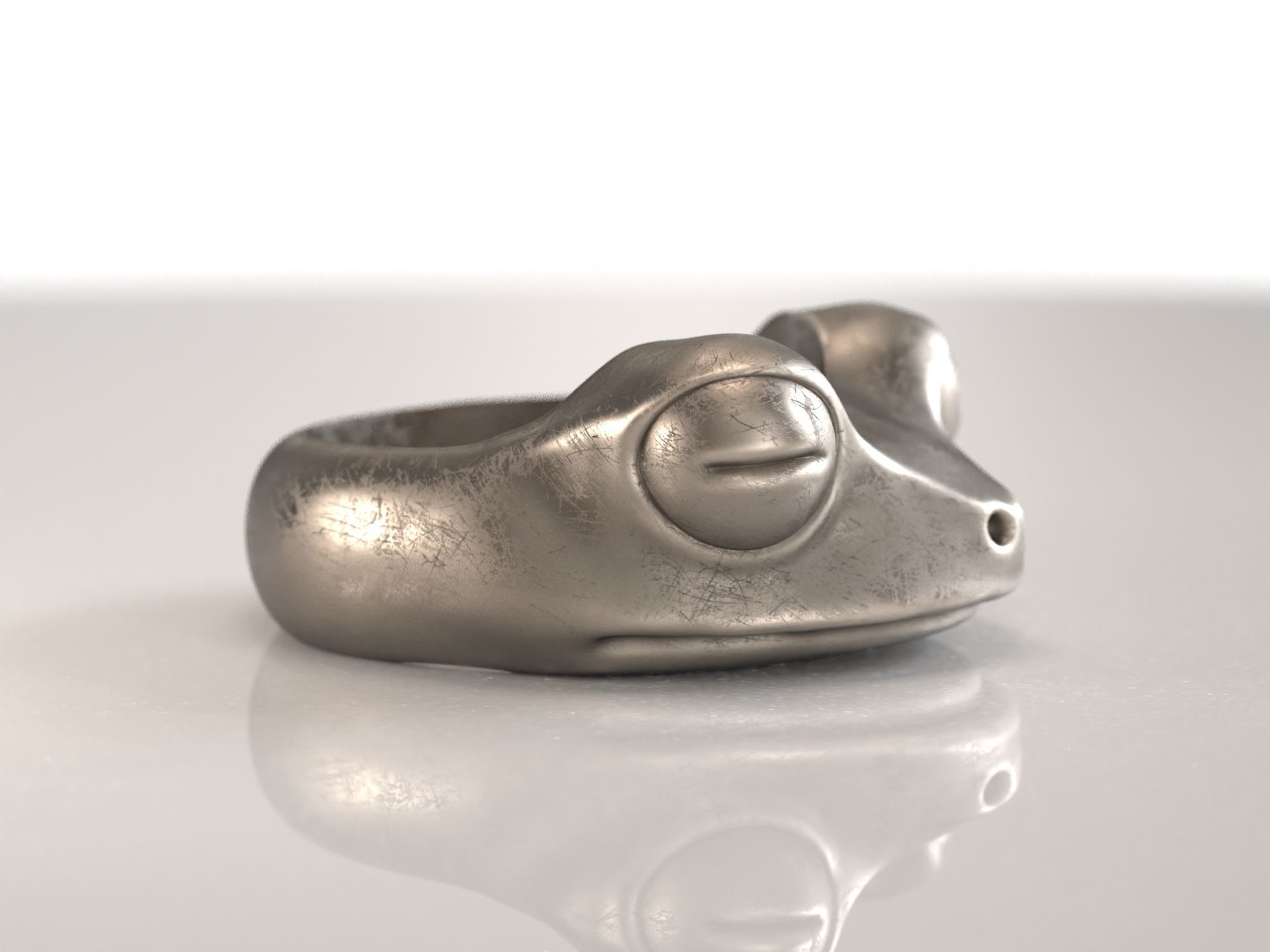 Frog Ring 3D print model_2