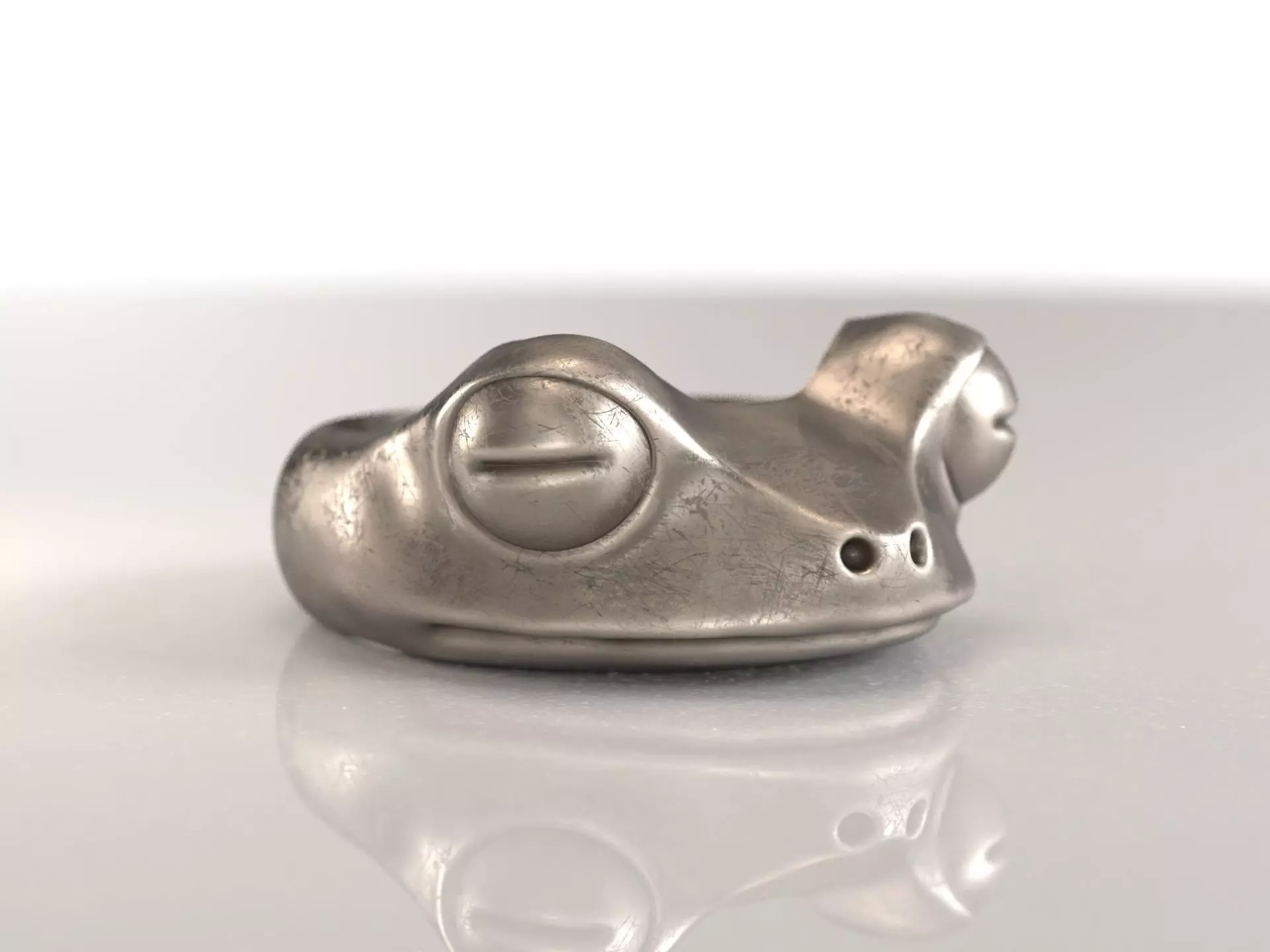 Frog Ring 3D print model_0