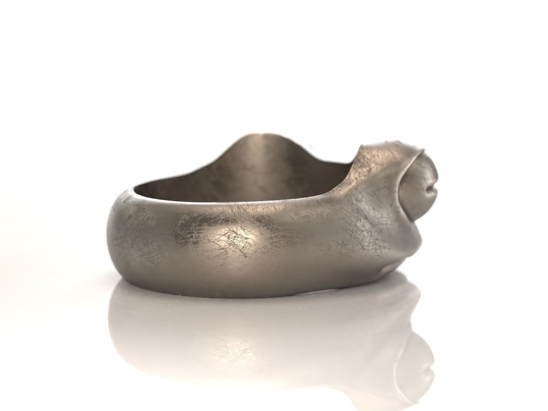 Frog Ring 3D print model_8