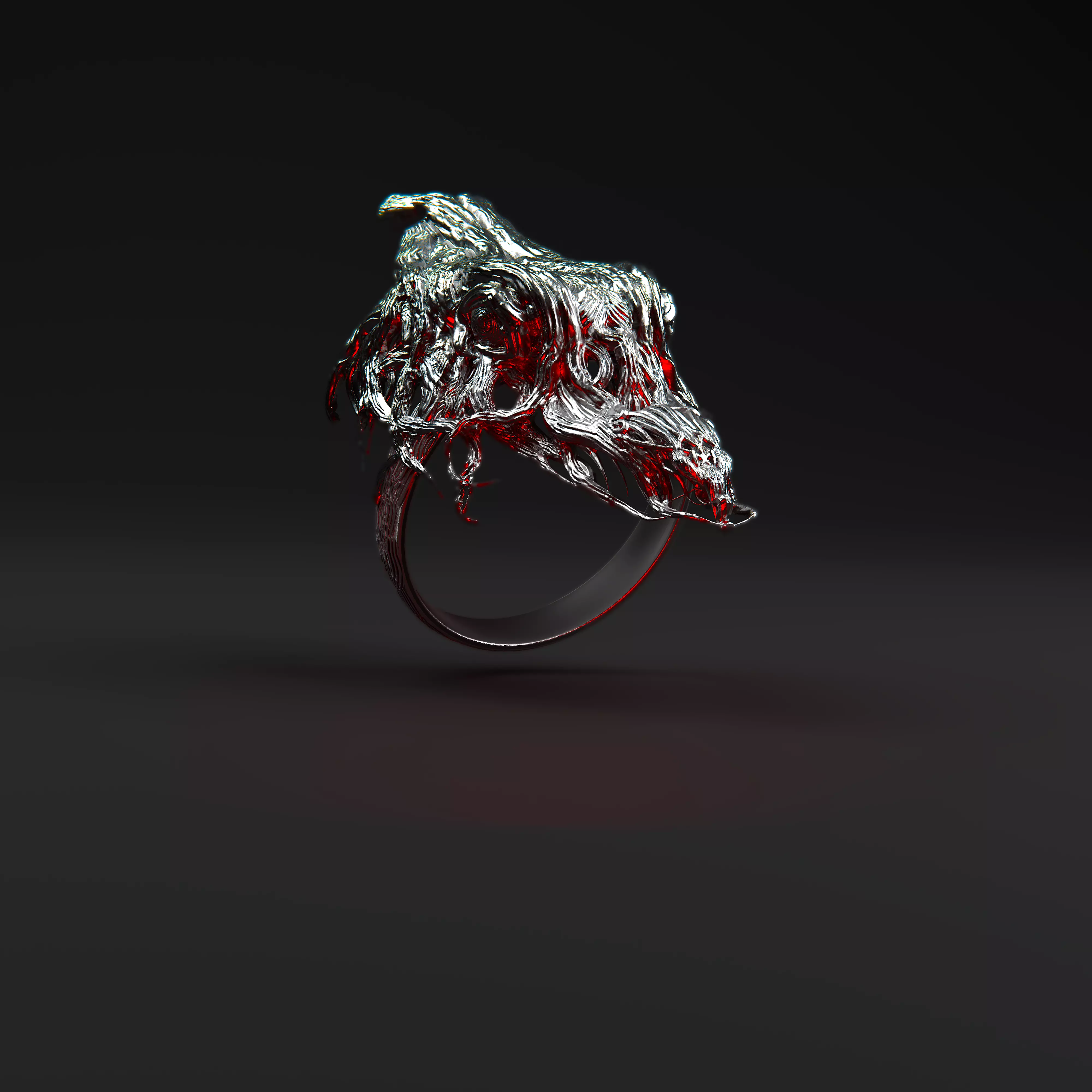 Wooden beast ring Free 3D print model