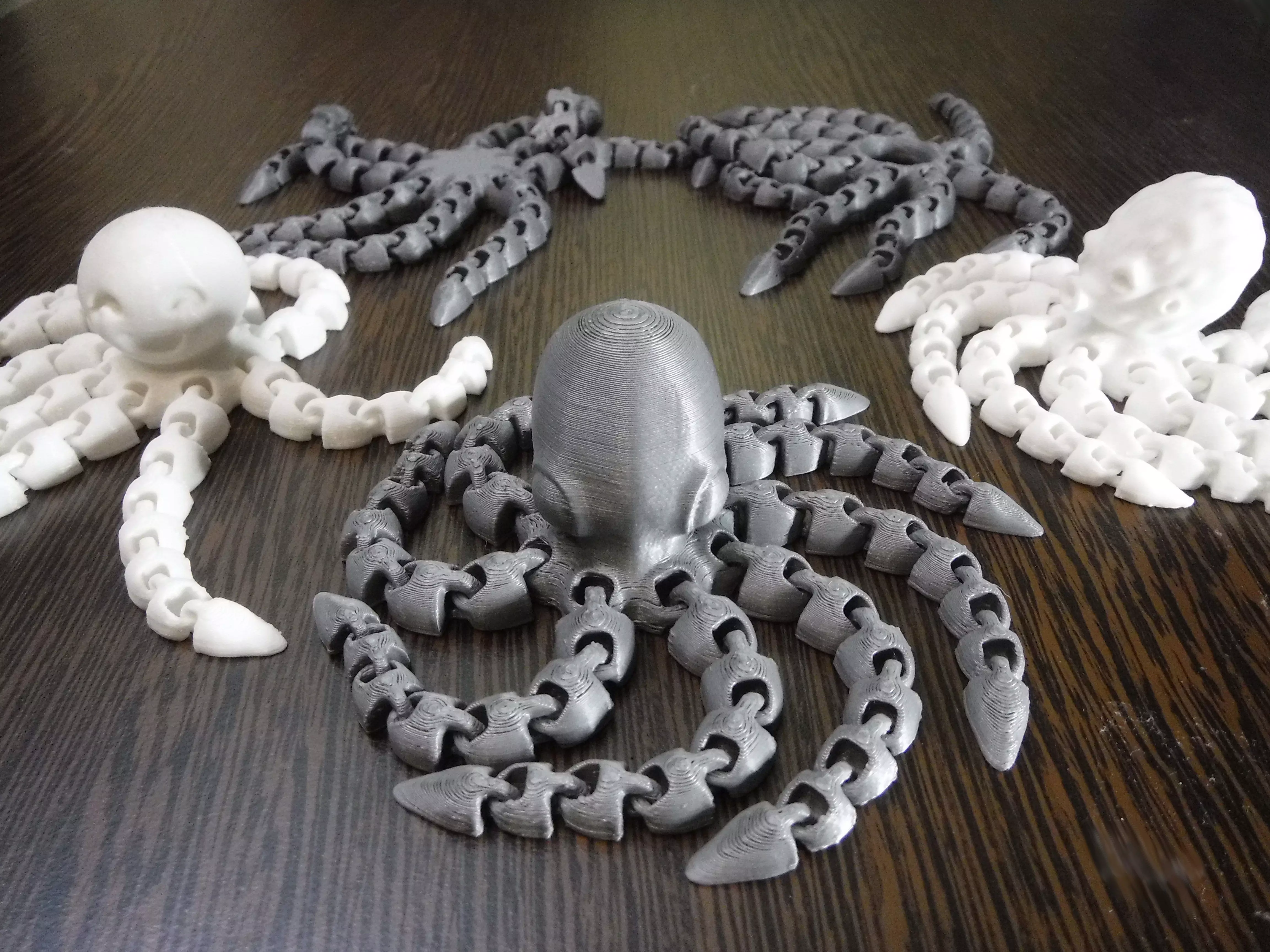 3D-printed articulated flexi octopuses 3D Model Collection_0