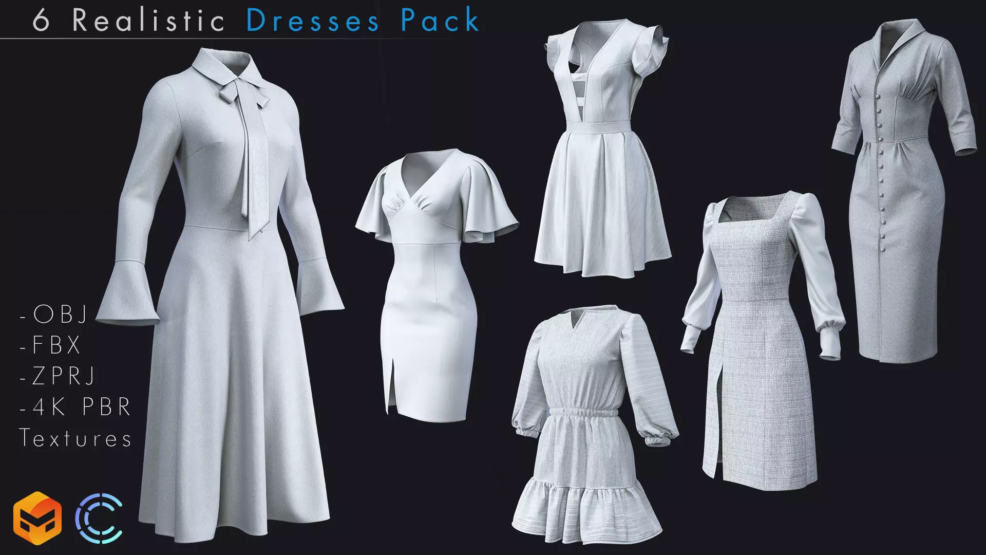 Dress Pack 3D model_0