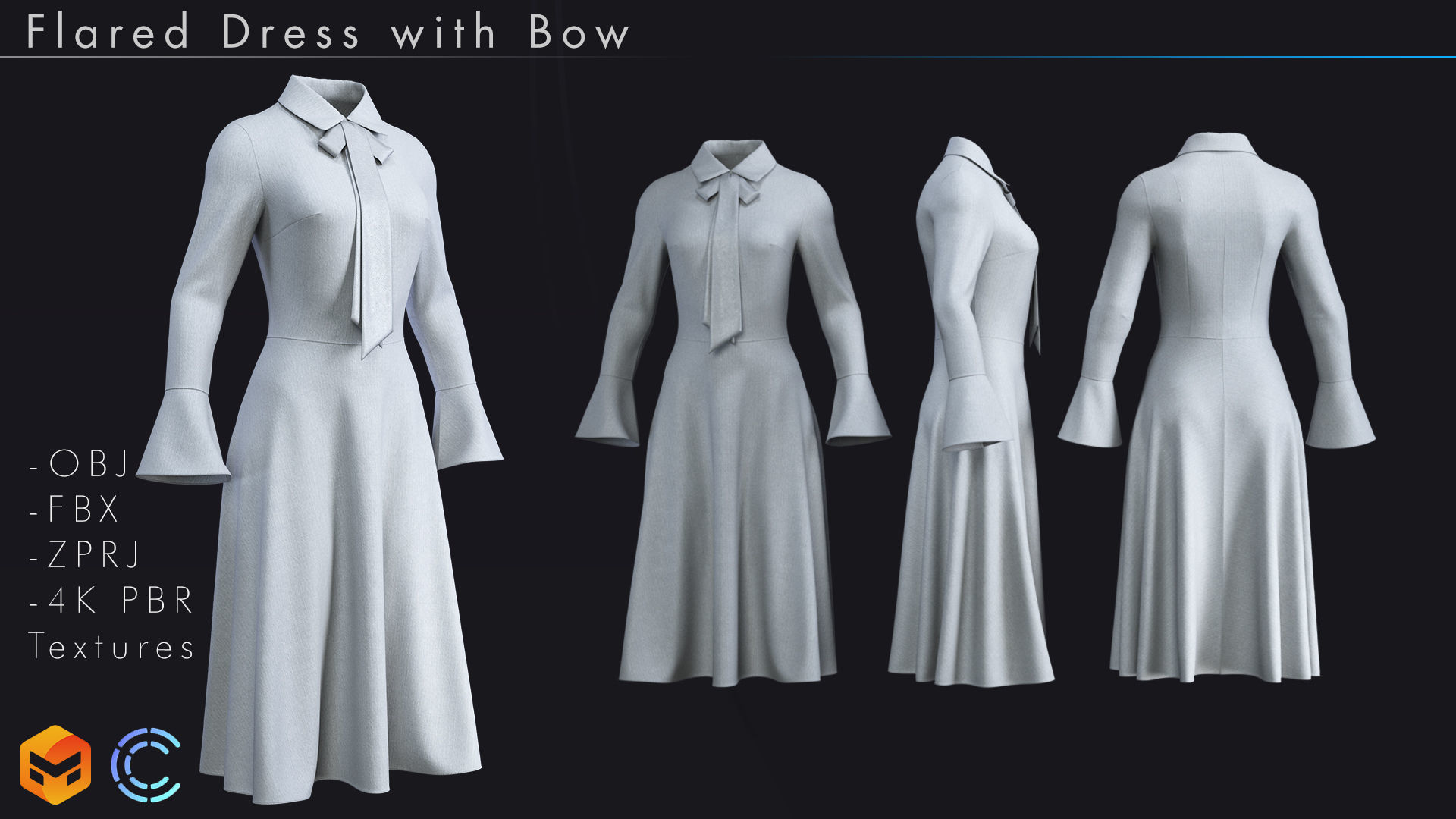 Dress Pack 3D model_2