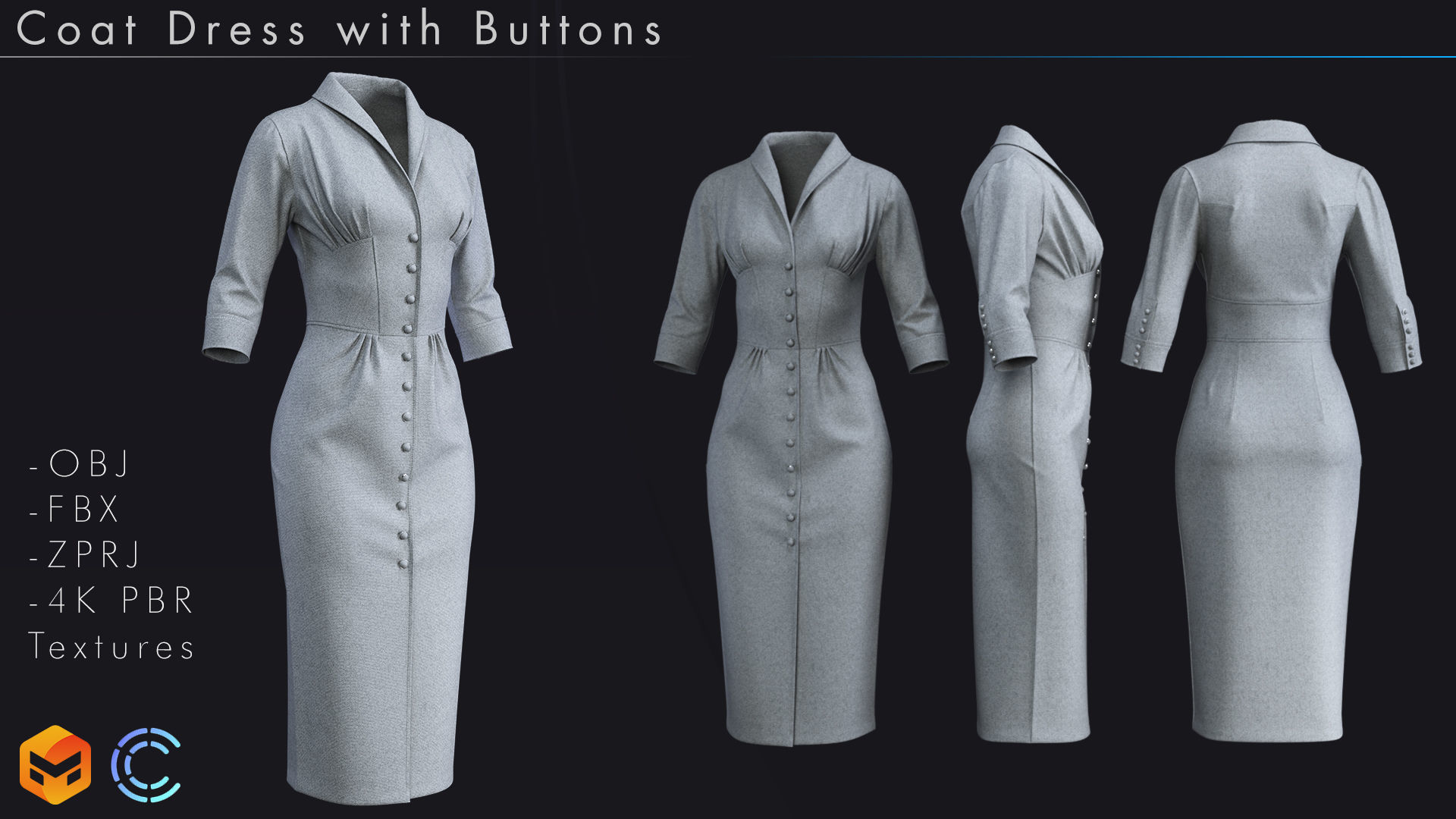Dress Pack 3D model_6