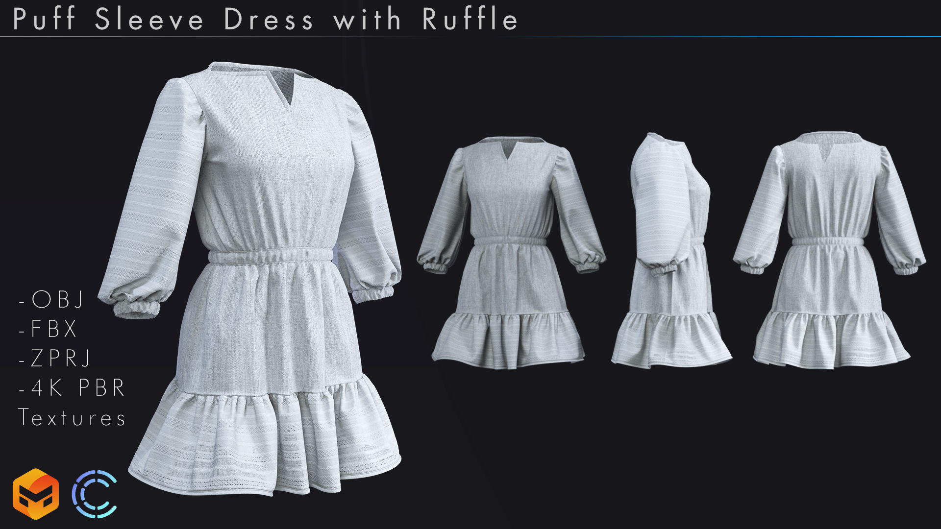 Dress Pack 3D model_4