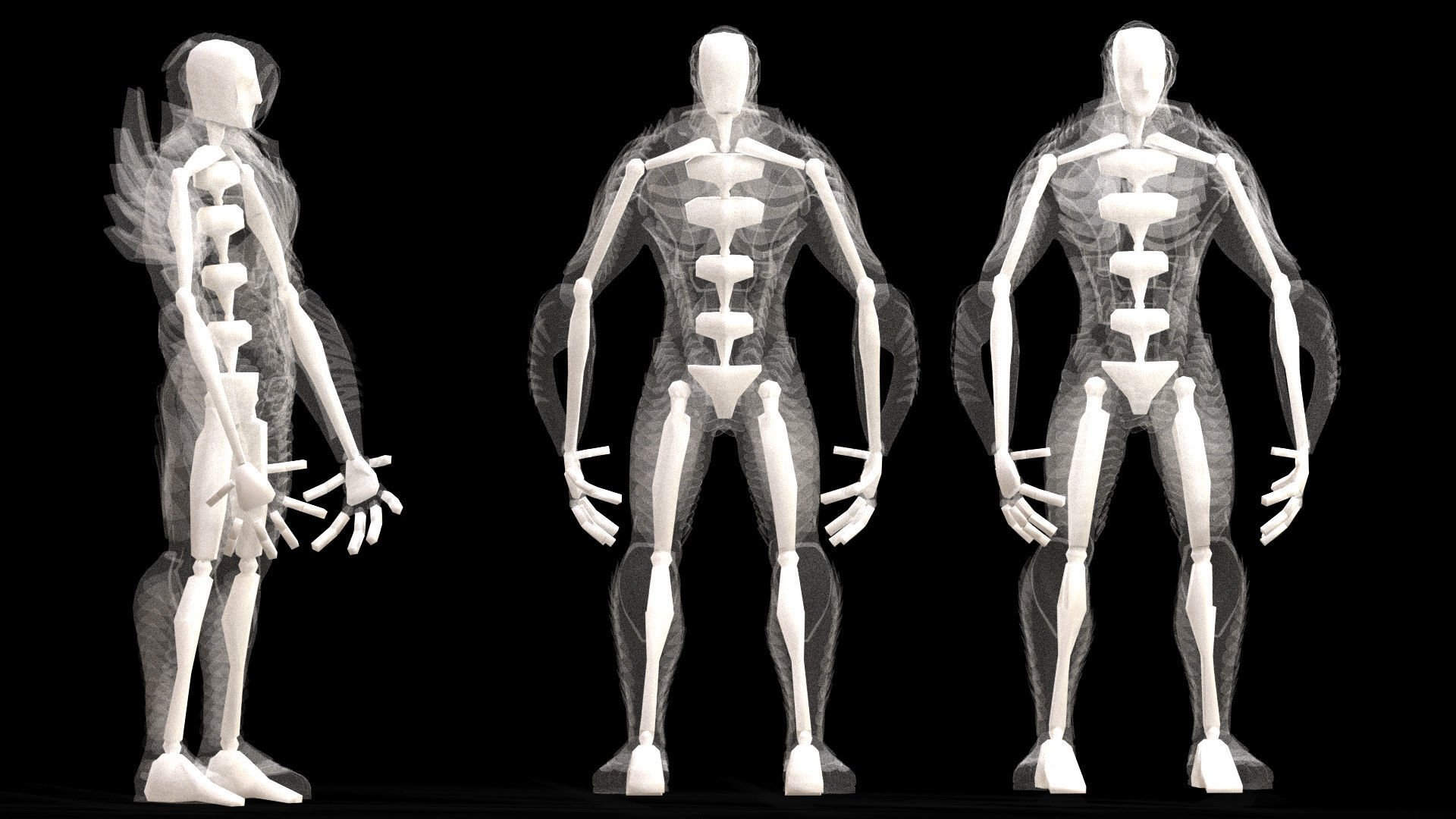 Robot from Lost in Space Low-poly 3D model_11