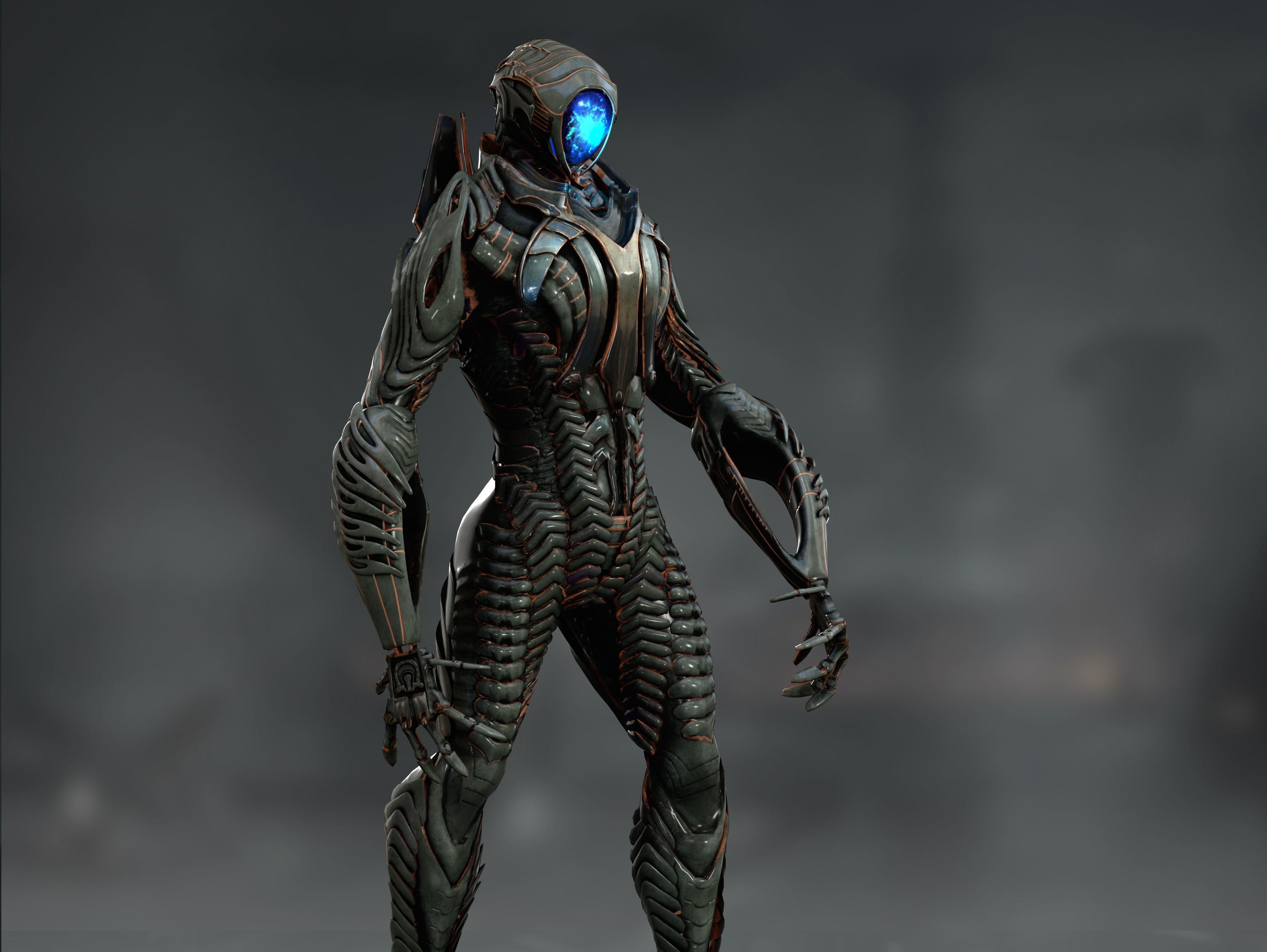 Robot from Lost in Space Low-poly 3D model_7