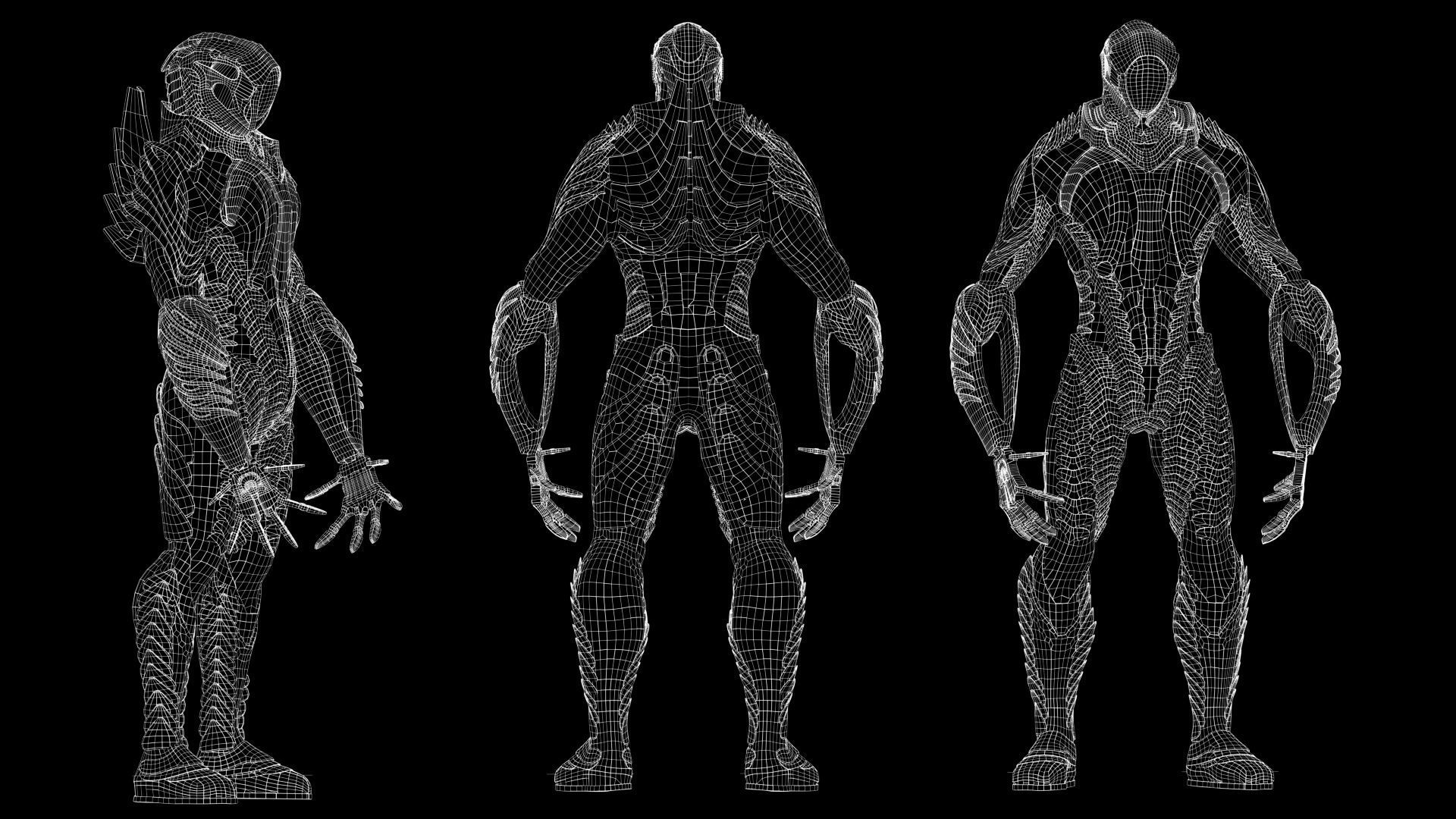 Robot from Lost in Space Low-poly 3D model_10