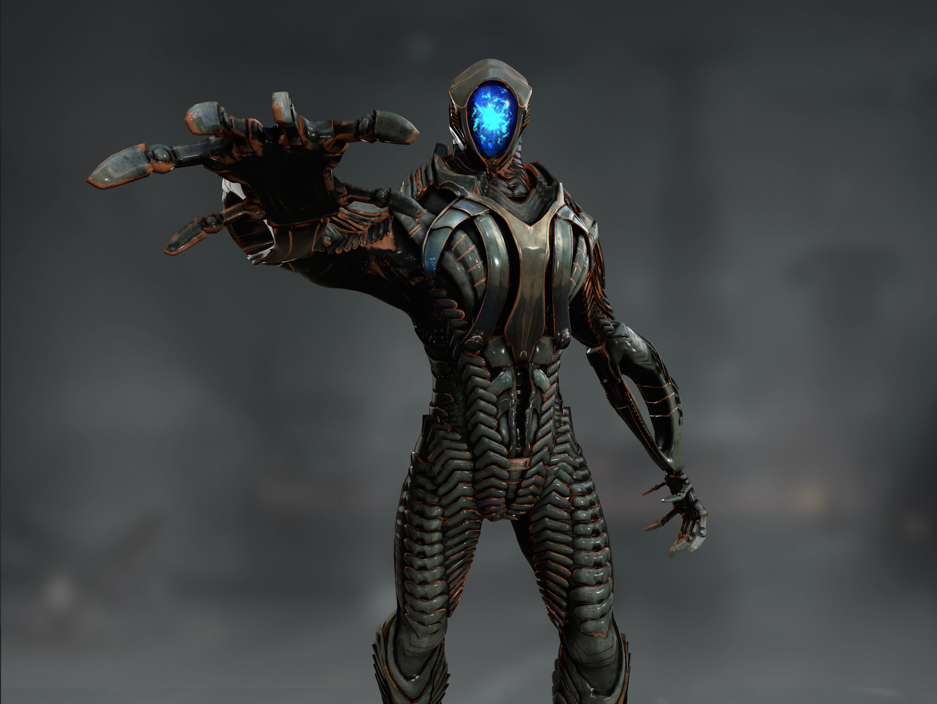 Robot from Lost in Space Low-poly 3D model_8