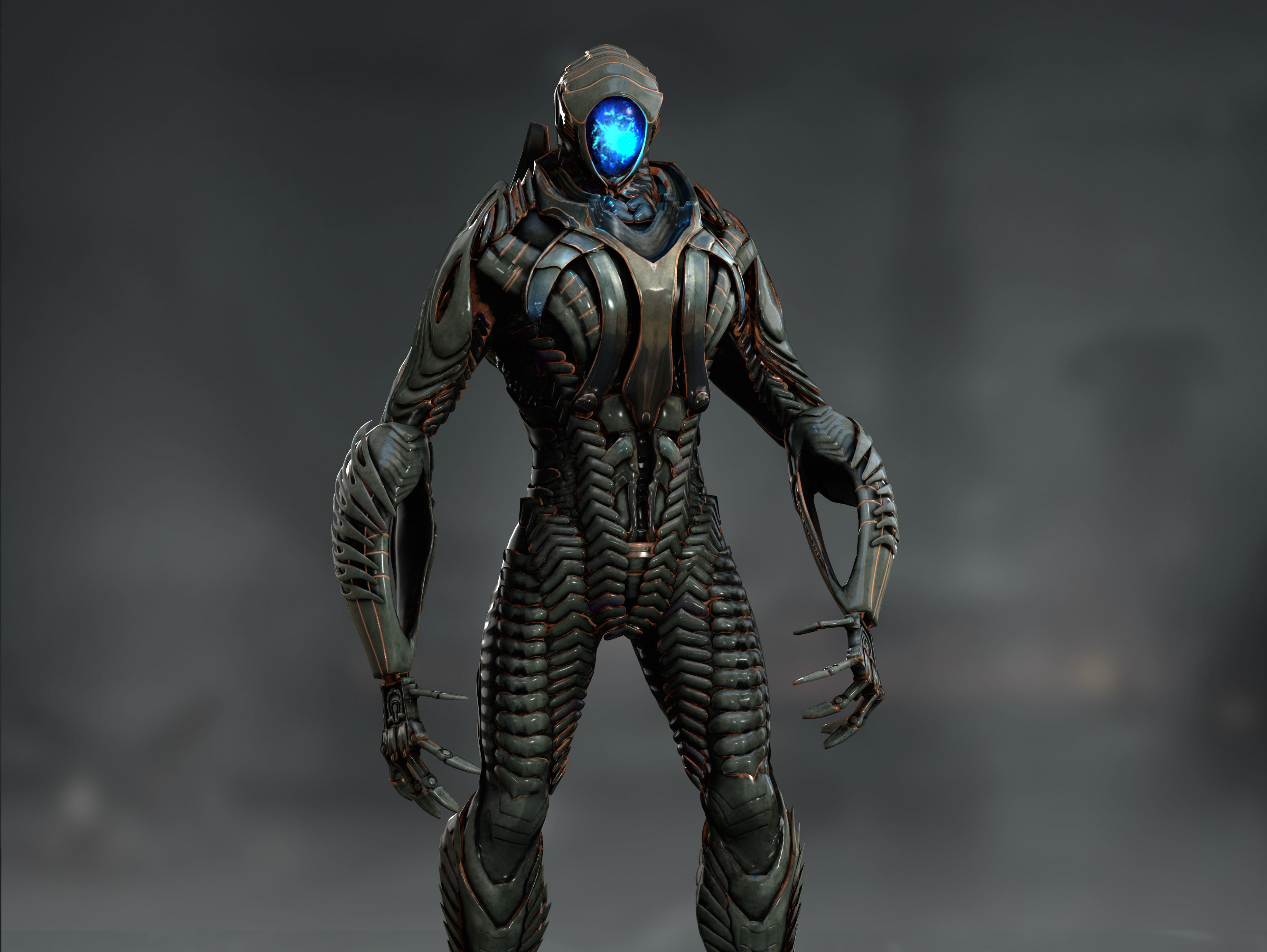 Robot from Lost in Space Low-poly 3D model_5