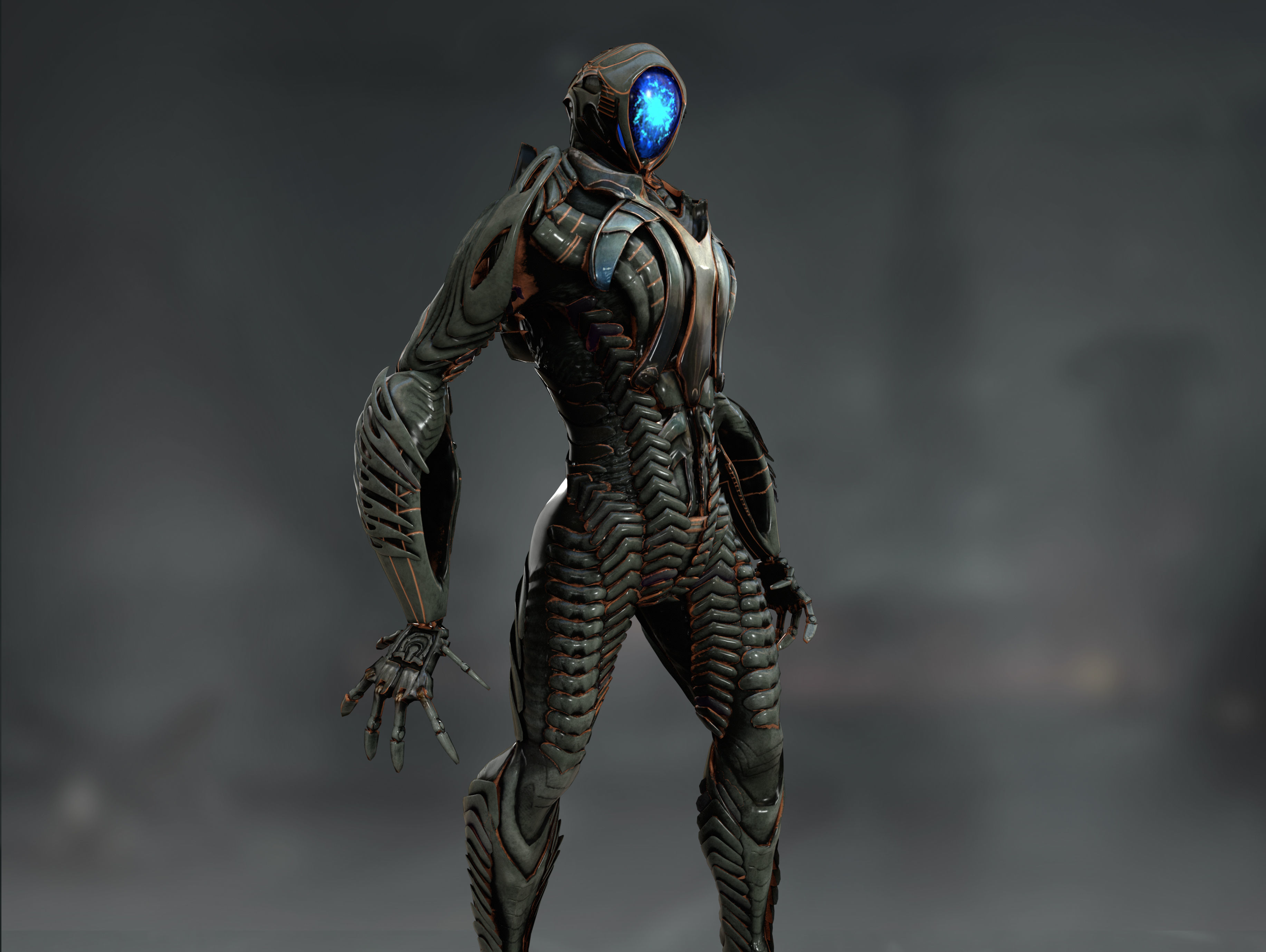 Robot from Lost in Space Low-poly 3D model_3