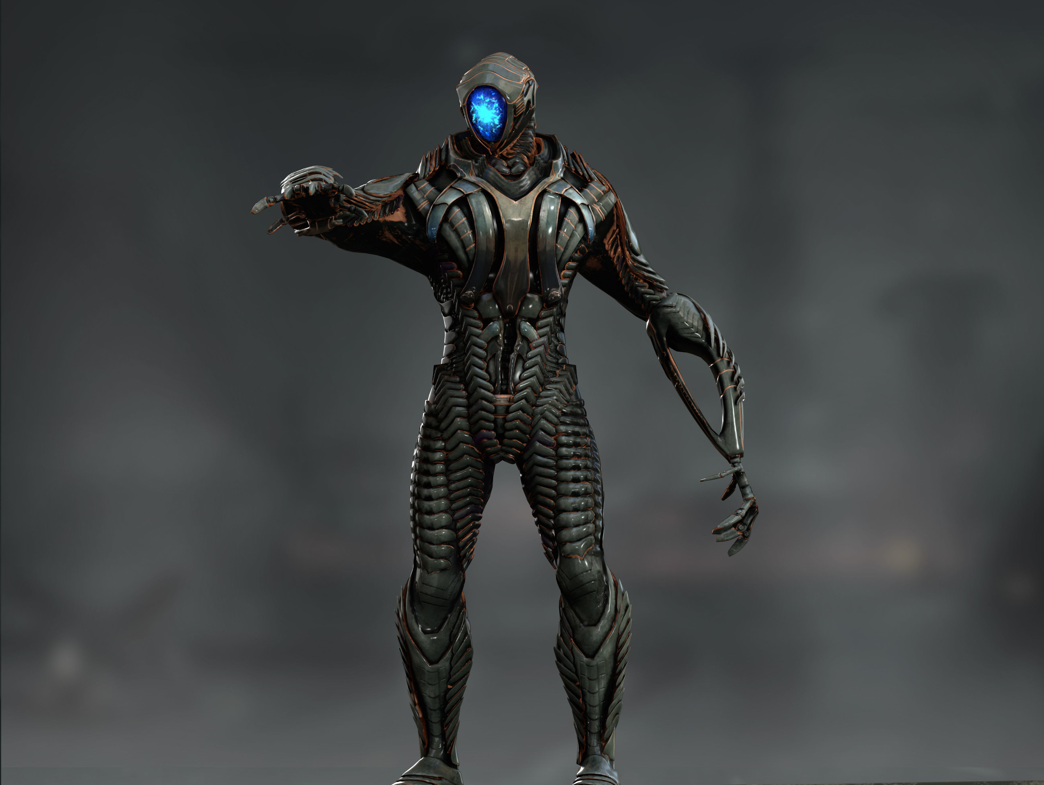 Robot from Lost in Space Low-poly 3D model_4