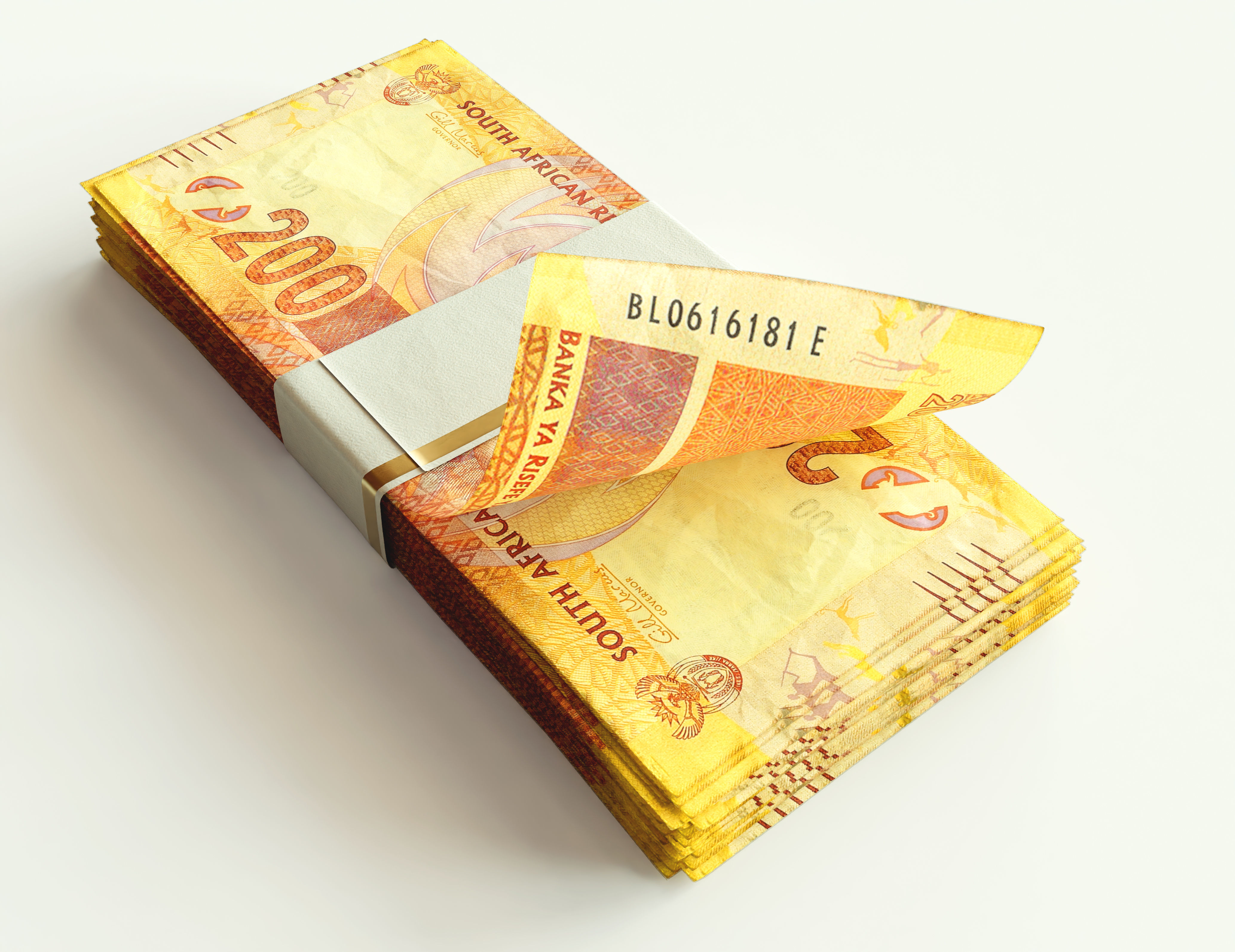 Cash Bundle South Africa Rand 3D model_2