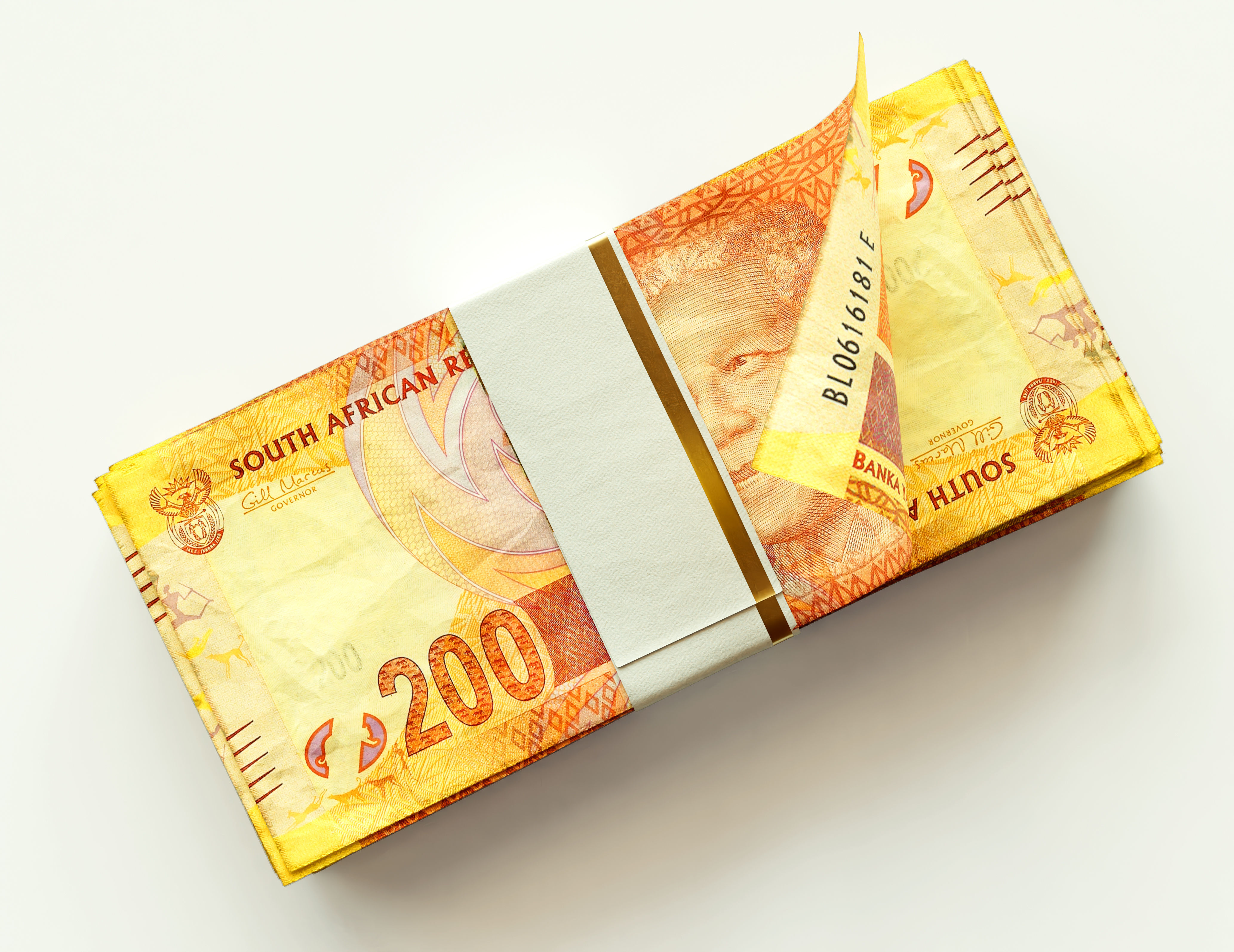 Cash Bundle South Africa Rand 3D model_5