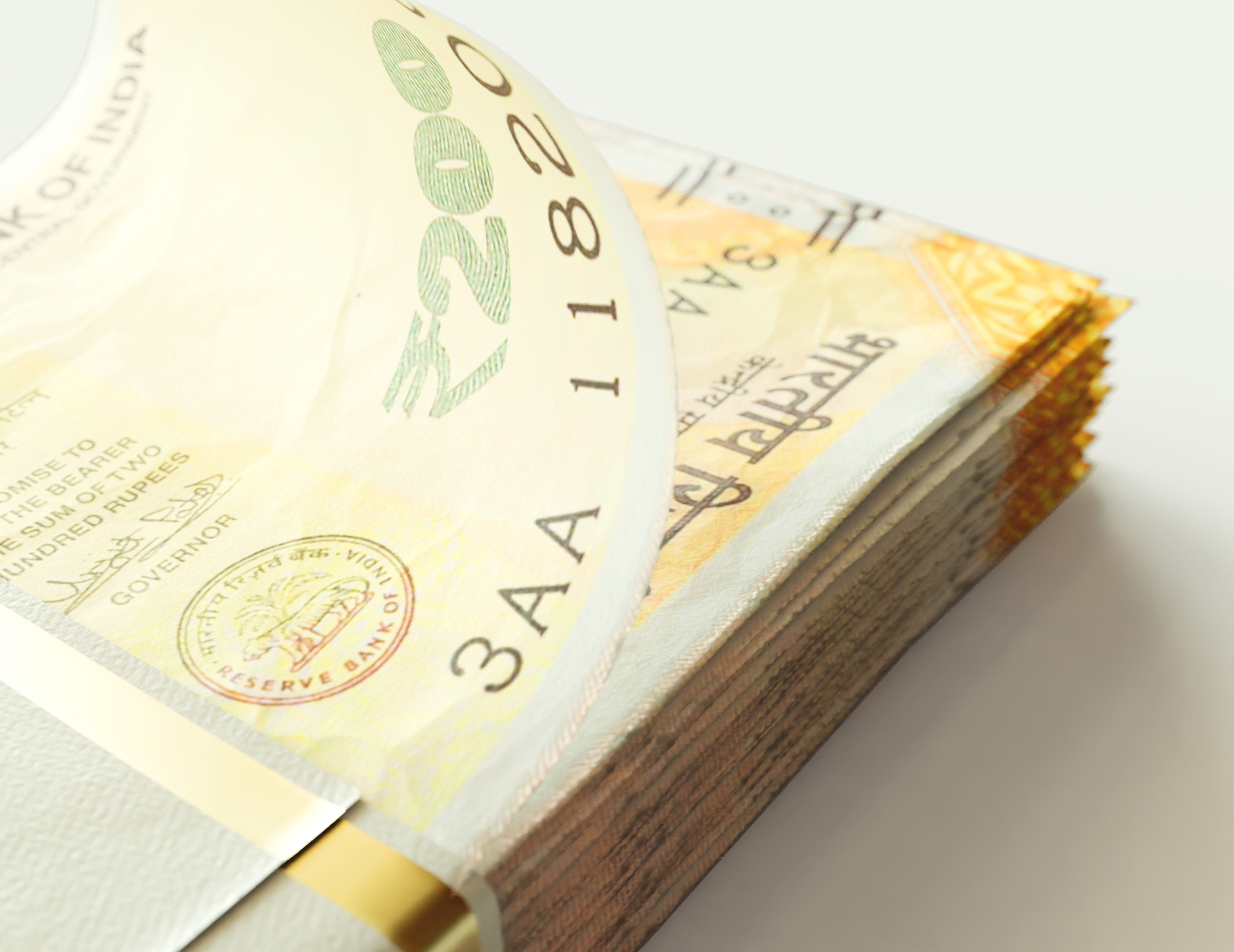 Cash Bundle India Rupee 3D model_3