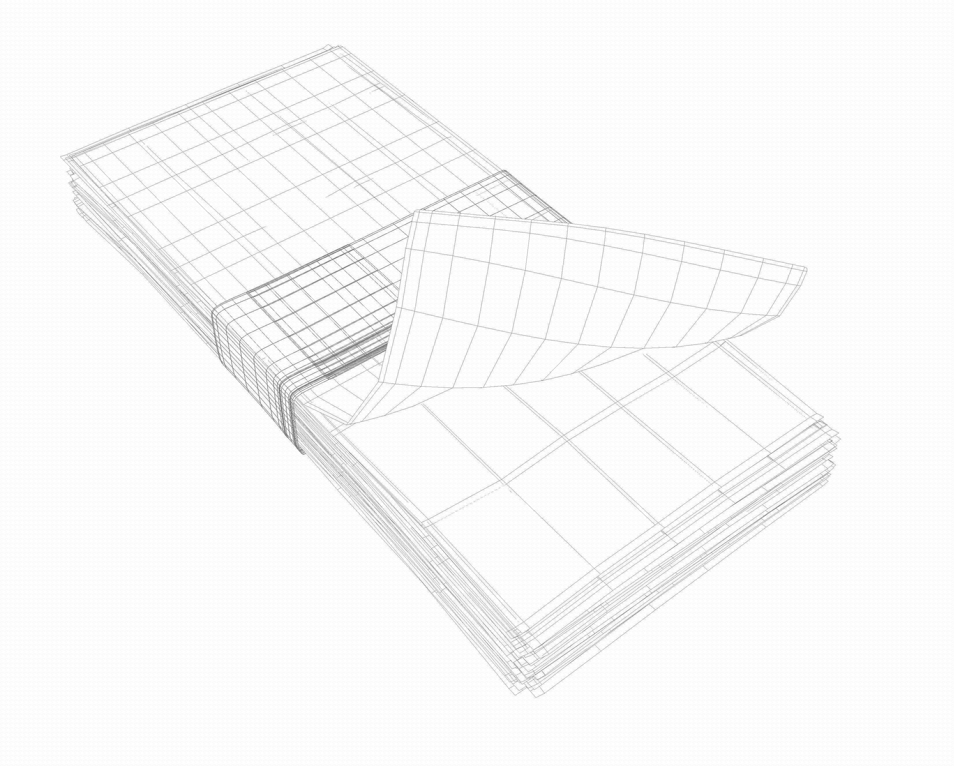 Cash Bundle India Rupee 3D model_6