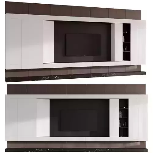 Wall composition TV zone set