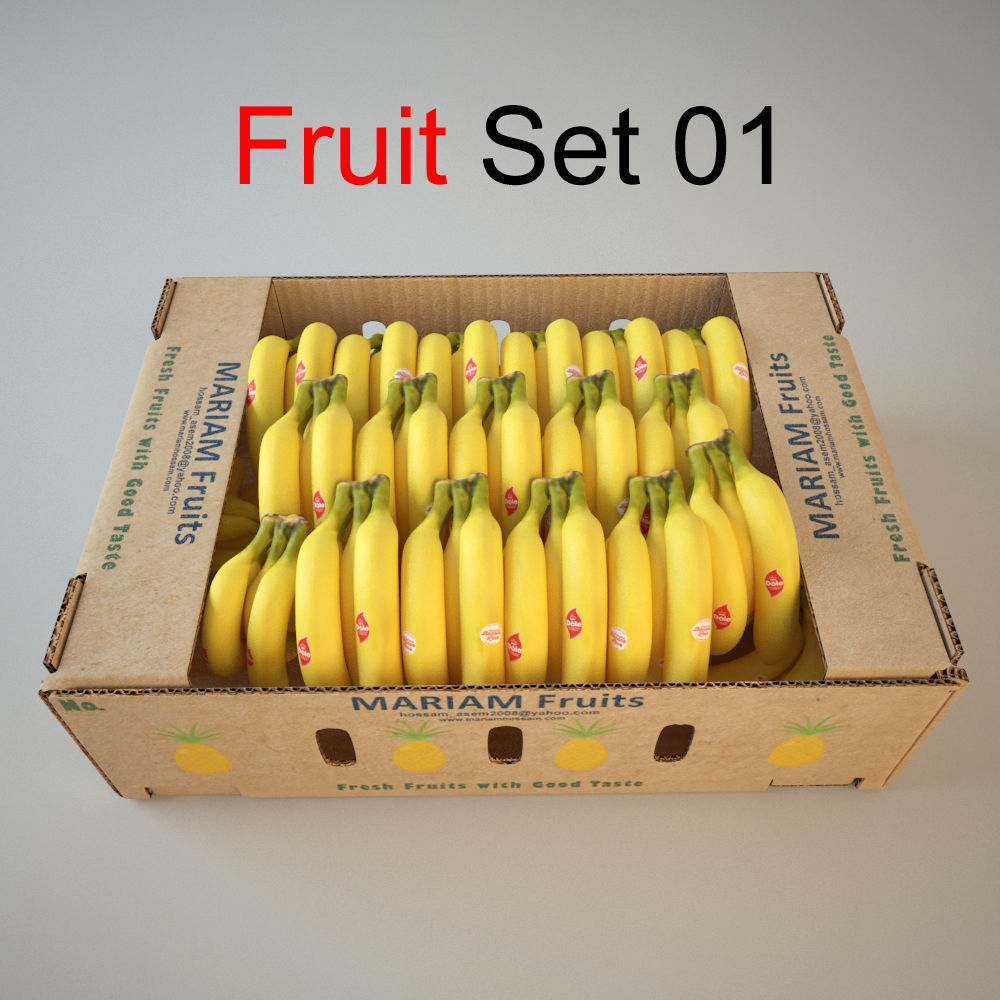 Fruit Set 01 3D model_2