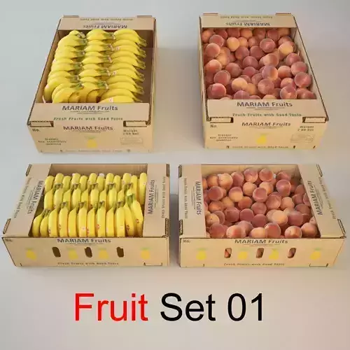 Fruit Set 01 3D model