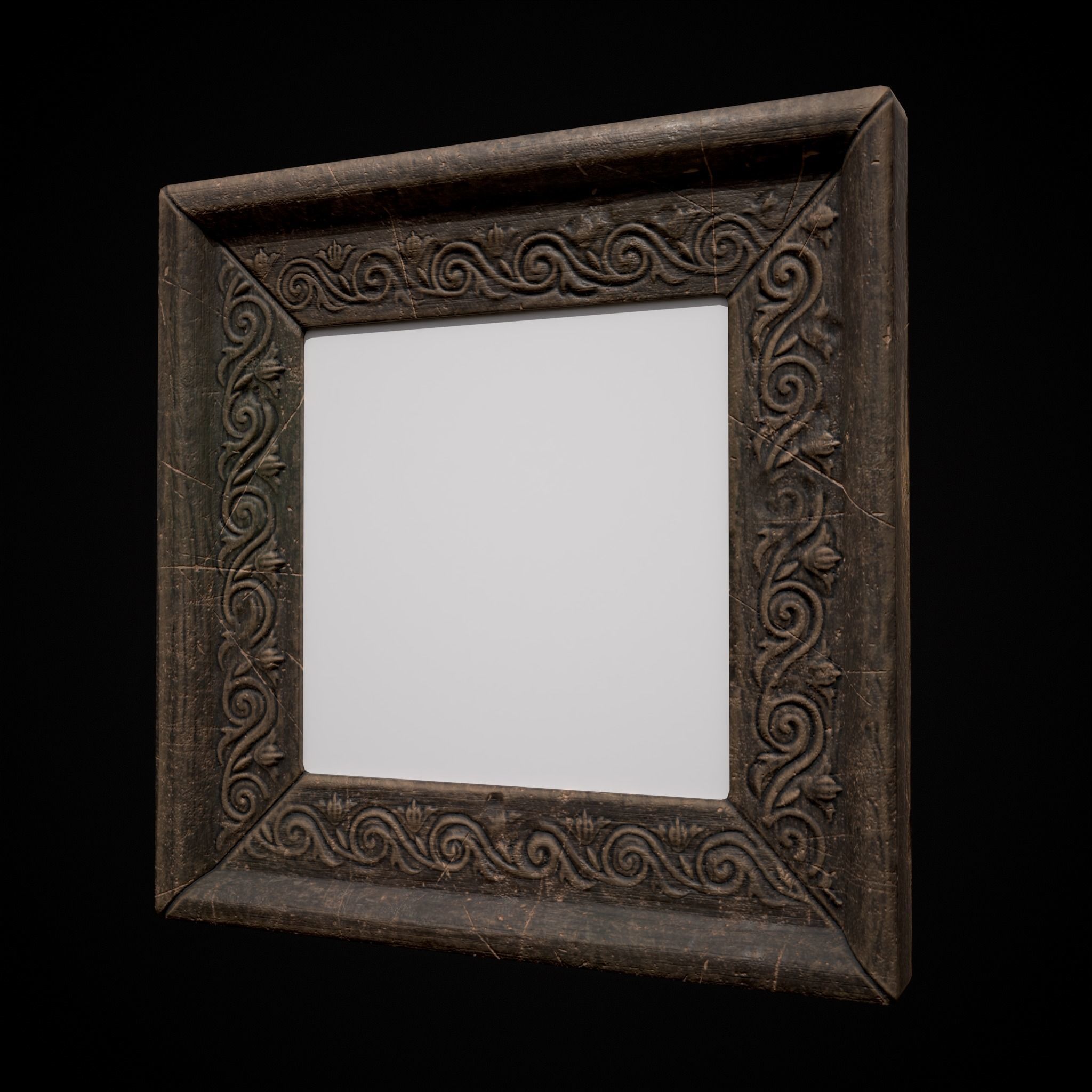 Decorative Painting Frames Low-poly 3D model_15