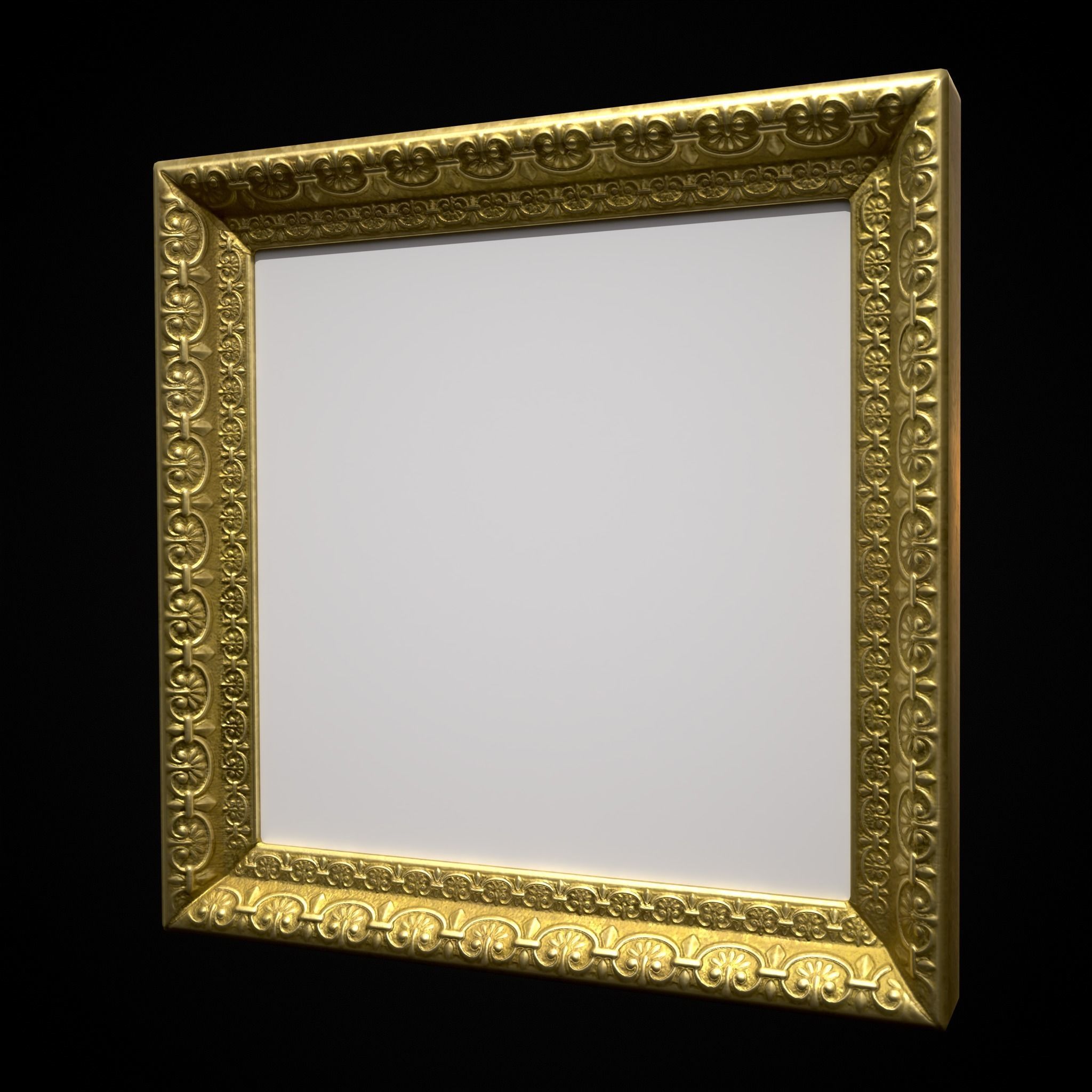 Decorative Painting Frames Low-poly 3D model_21