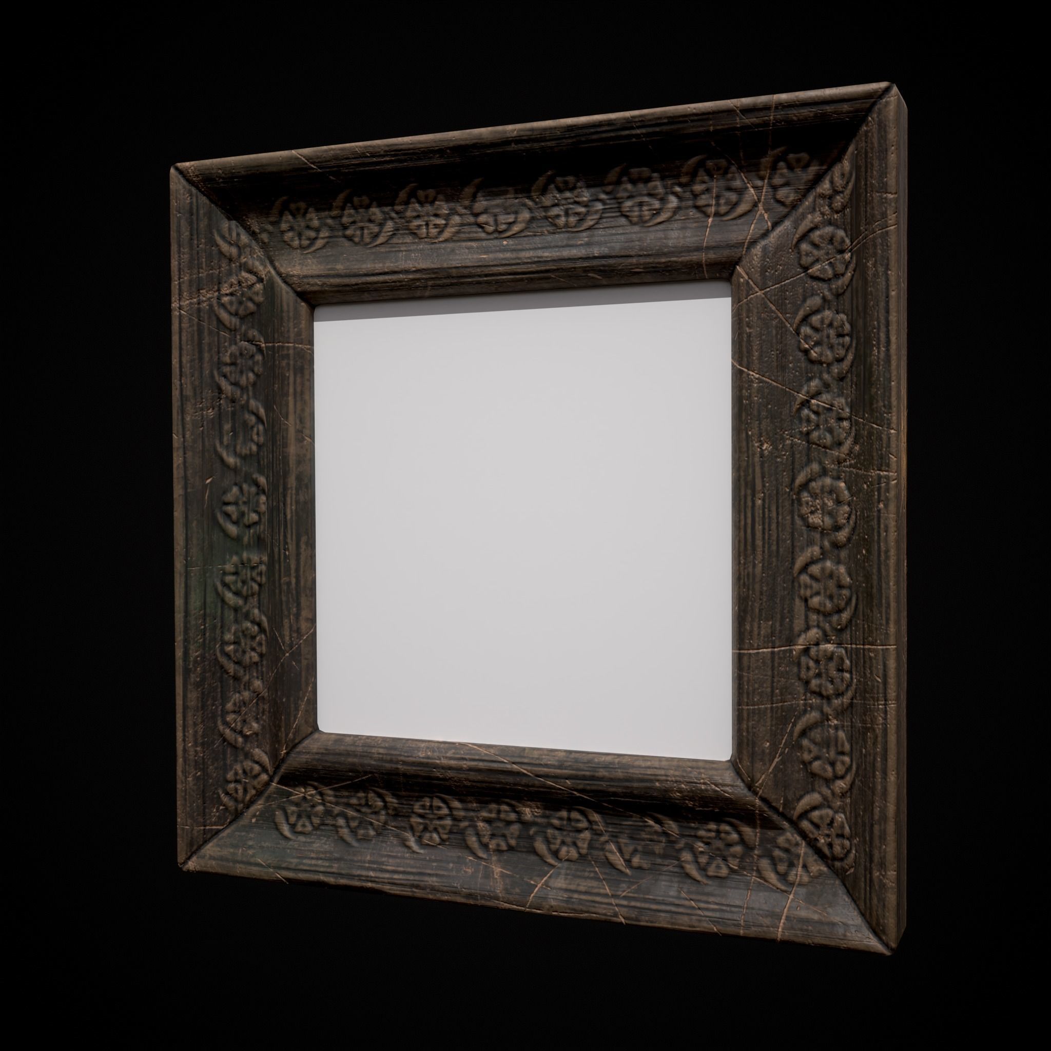 Decorative Painting Frames Low-poly 3D model_19