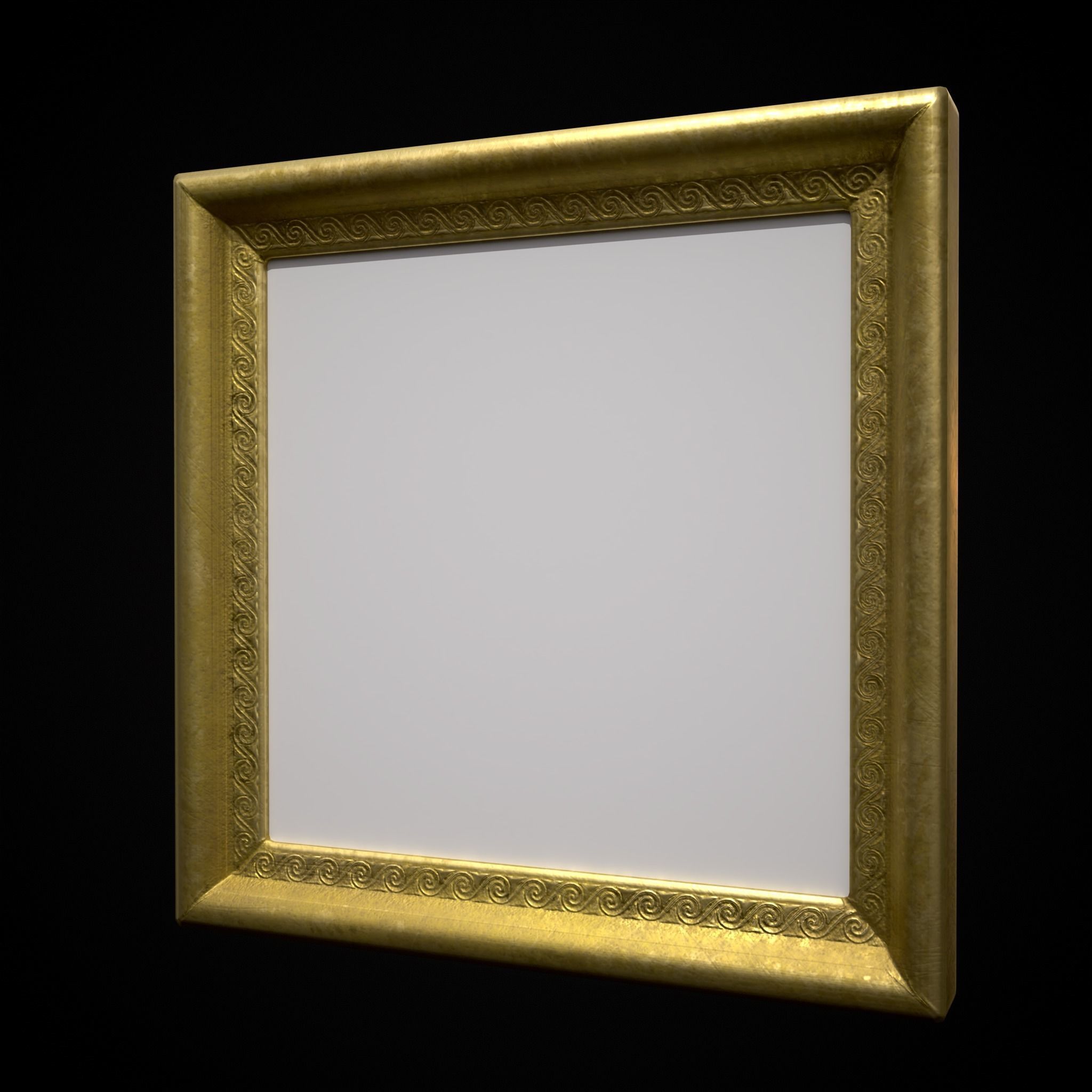 Decorative Painting Frames Low-poly 3D model_17