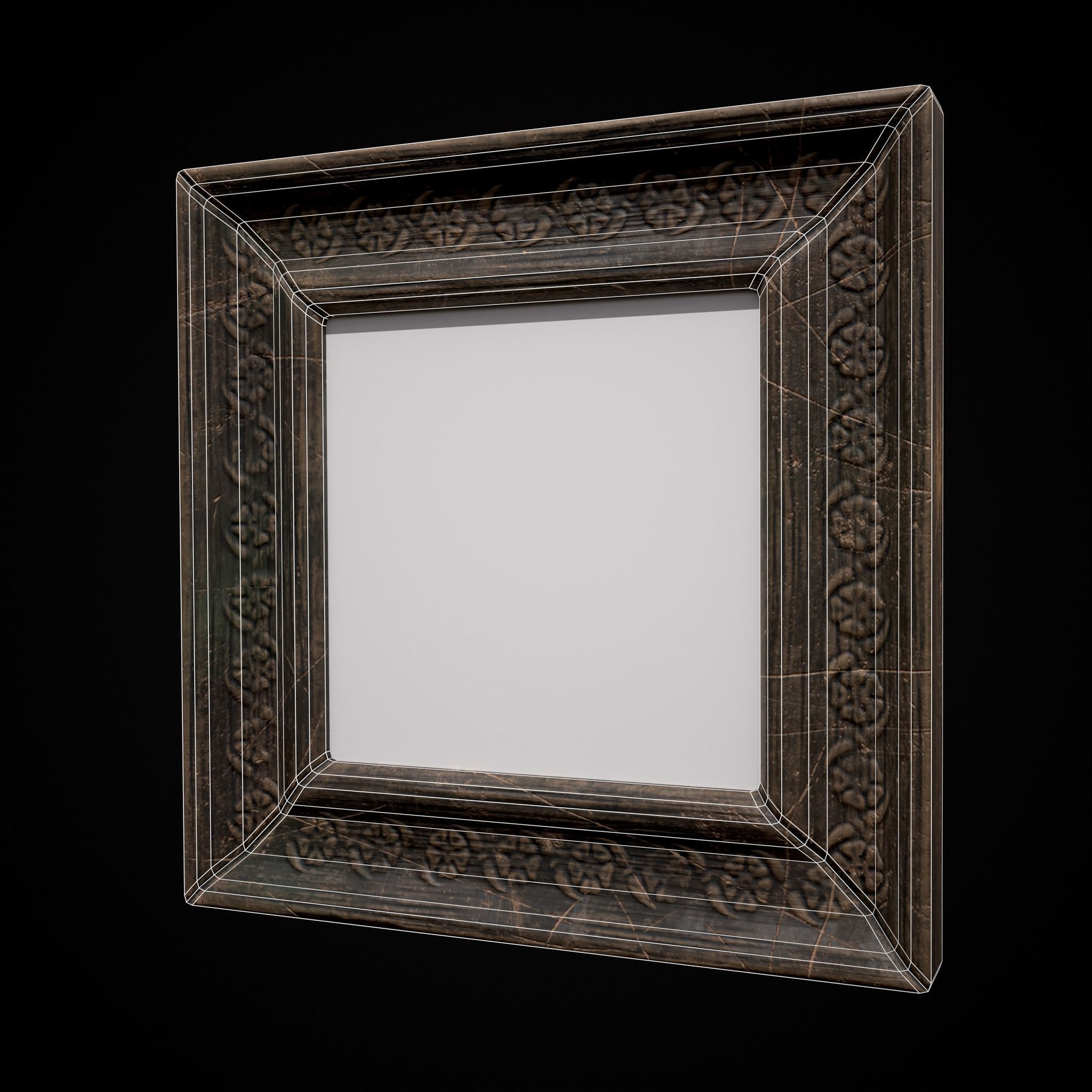 Decorative Painting Frames Low-poly 3D model_20