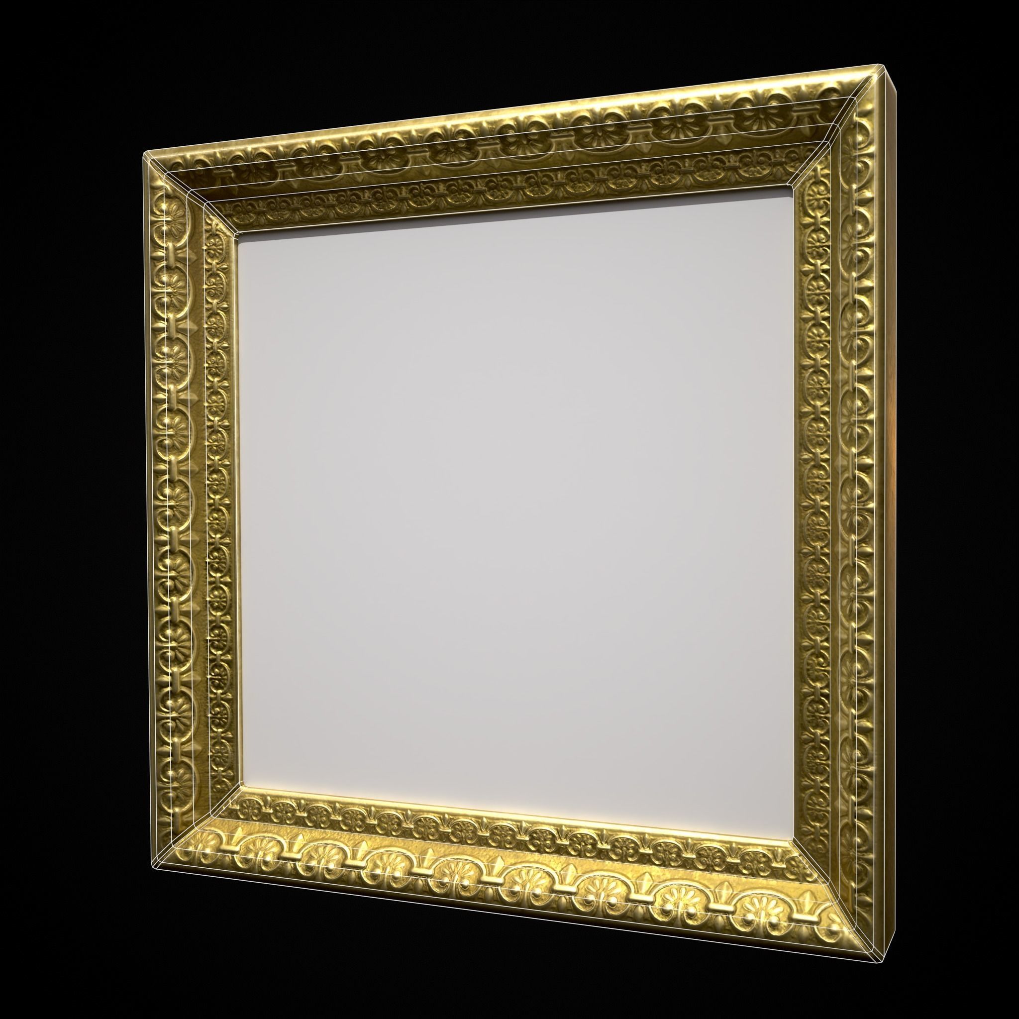 Decorative Painting Frames Low-poly 3D model_22