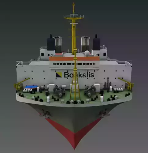 Mighty Servant Heavy Lift vessel 3d low-poly Low-poly 3D model