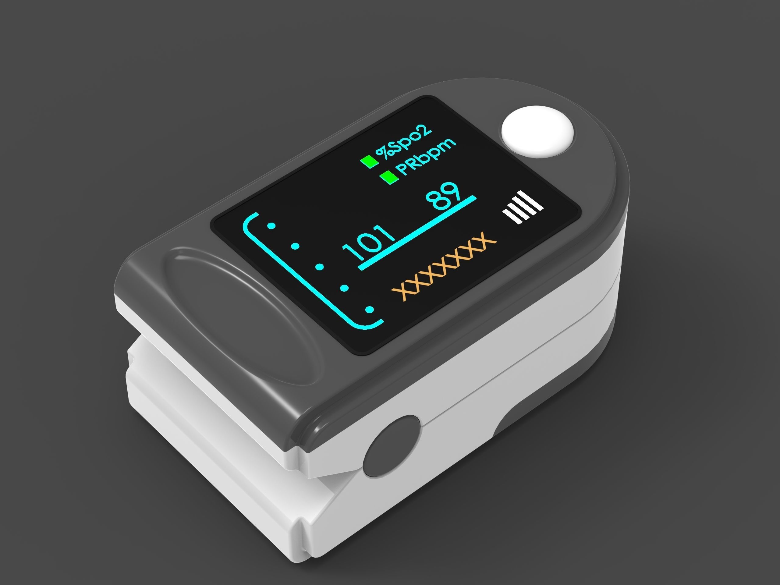 Pulse oximeter  3D print model_17