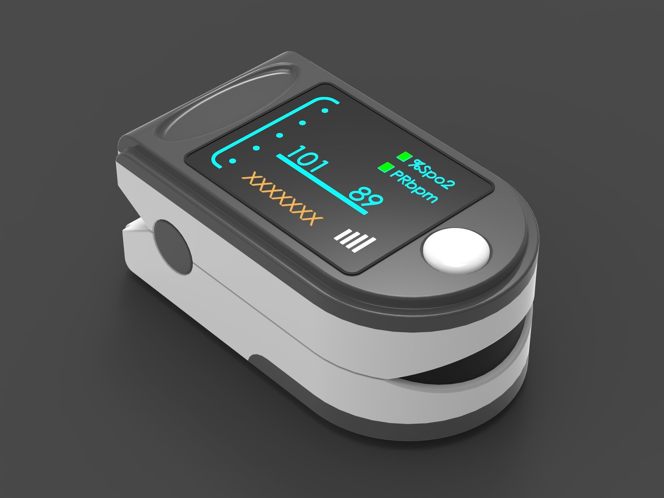 Pulse oximeter  3D print model_2