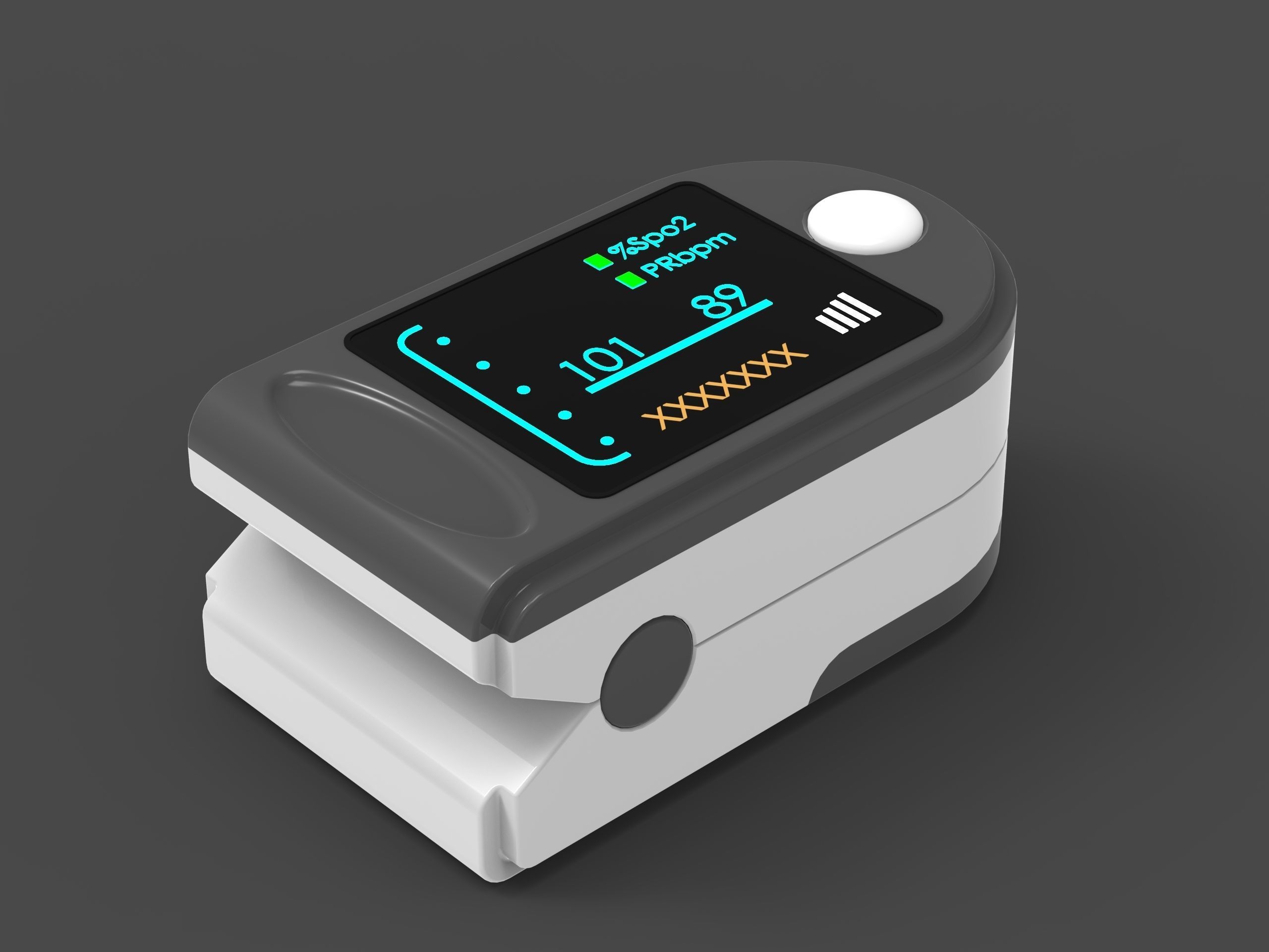 Pulse oximeter  3D print model_16