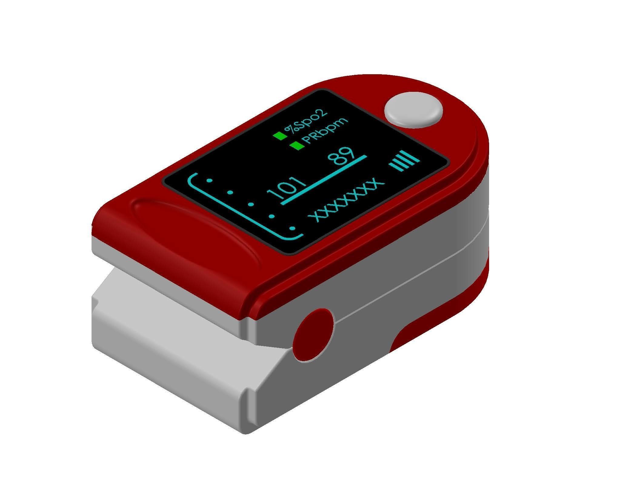 Pulse oximeter  3D print model_13