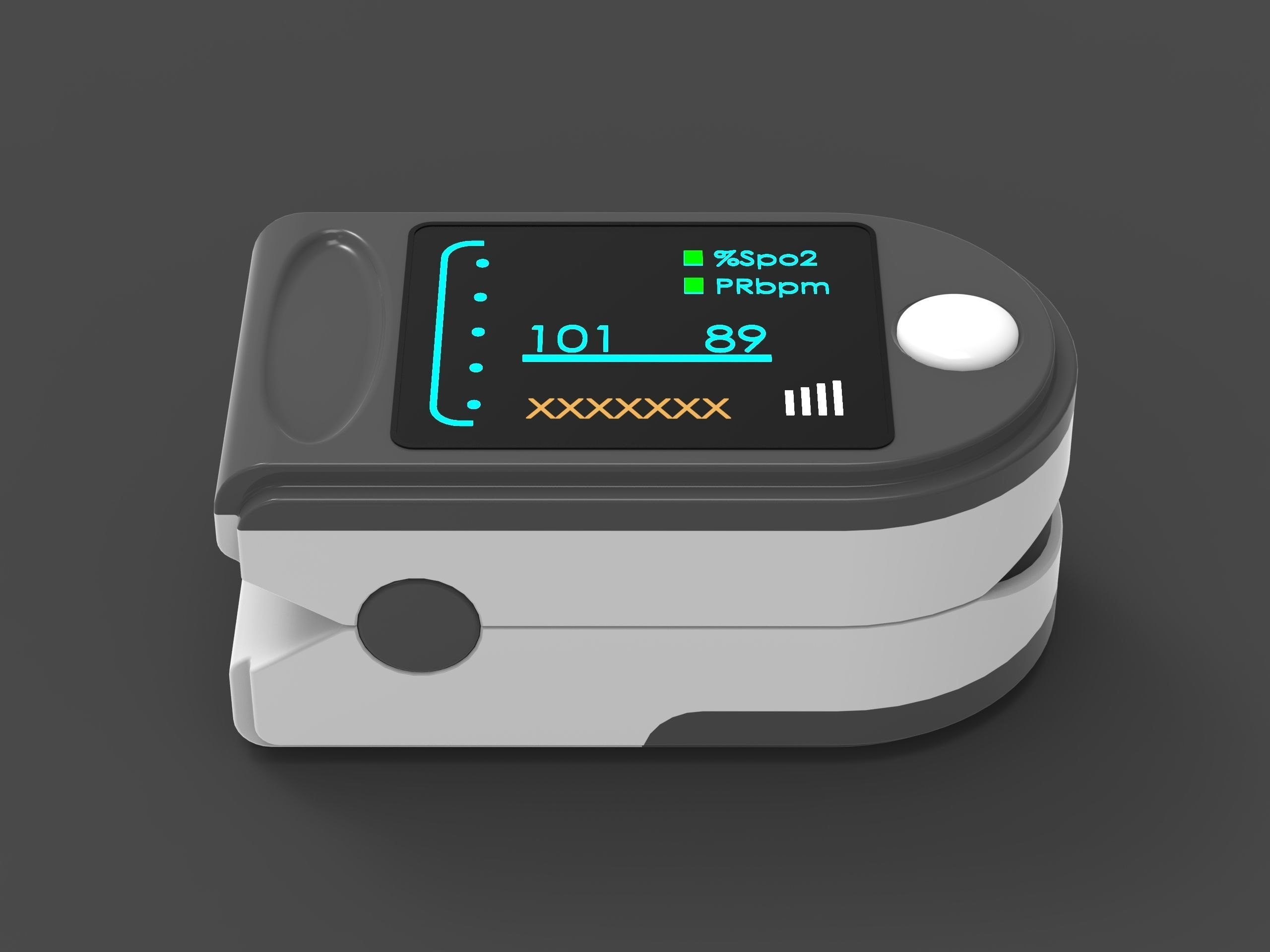 Pulse oximeter  3D print model_9
