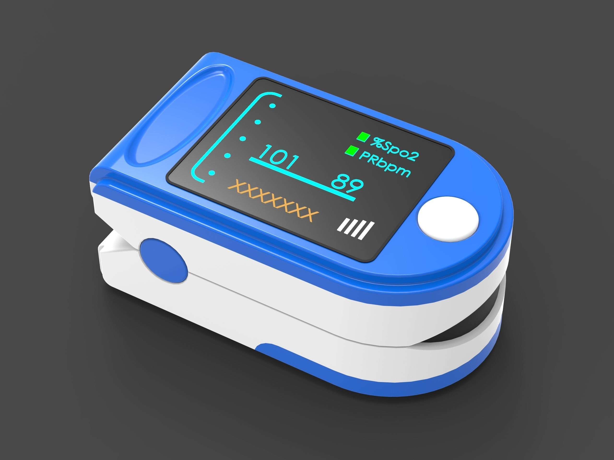Pulse oximeter  3D print model_18