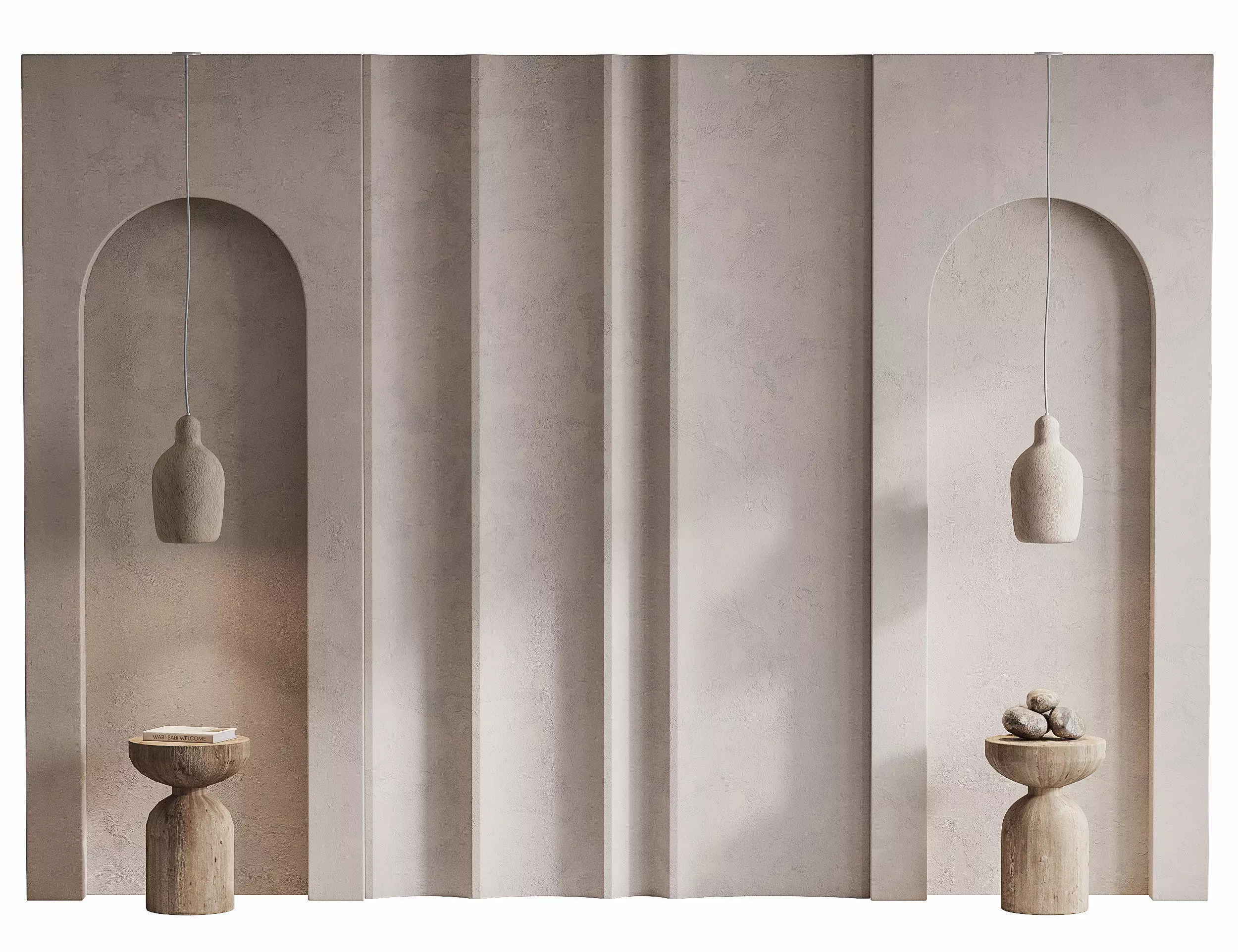 61 Wall Headboard Composition 3D model_0