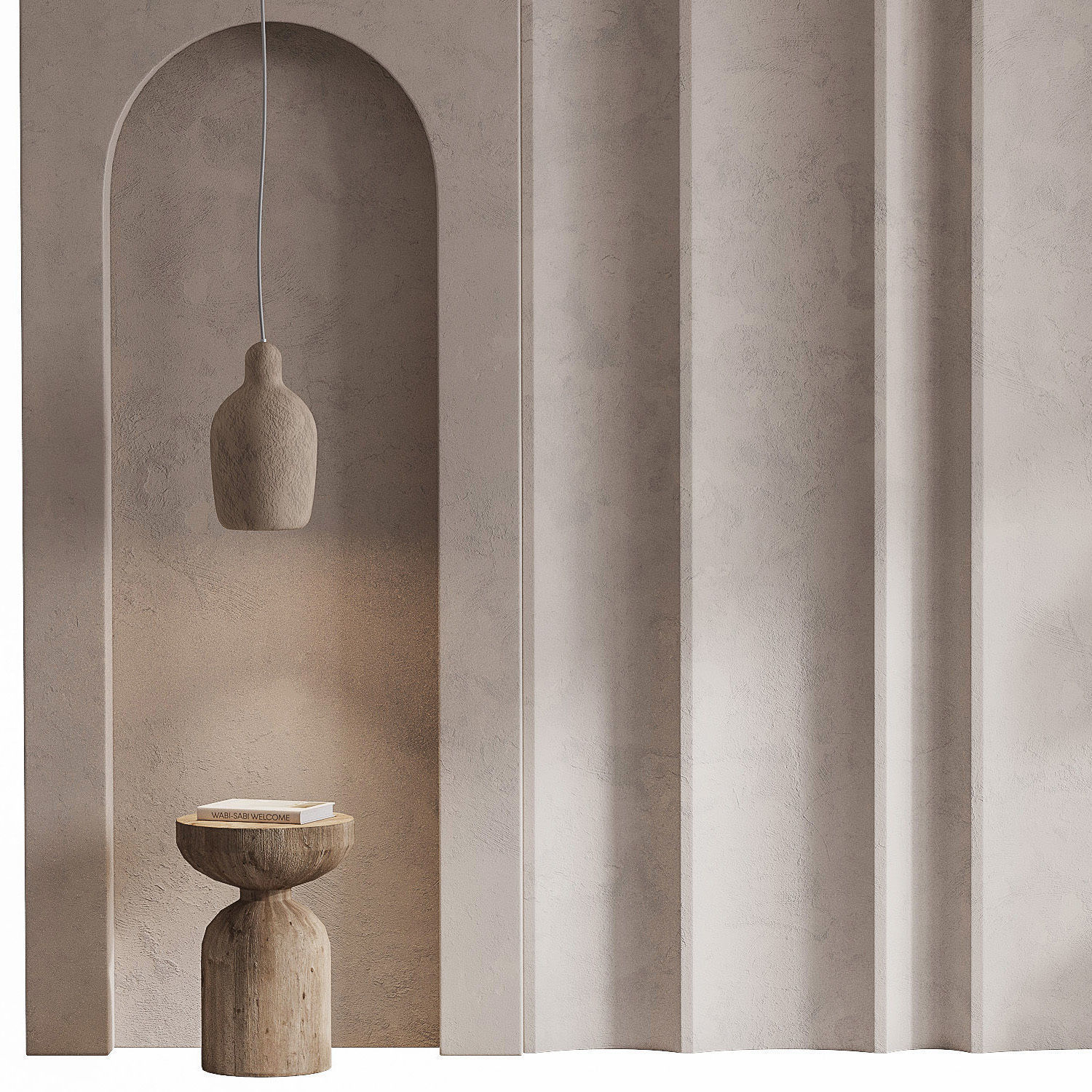 61 Wall Headboard Composition 3D model_5