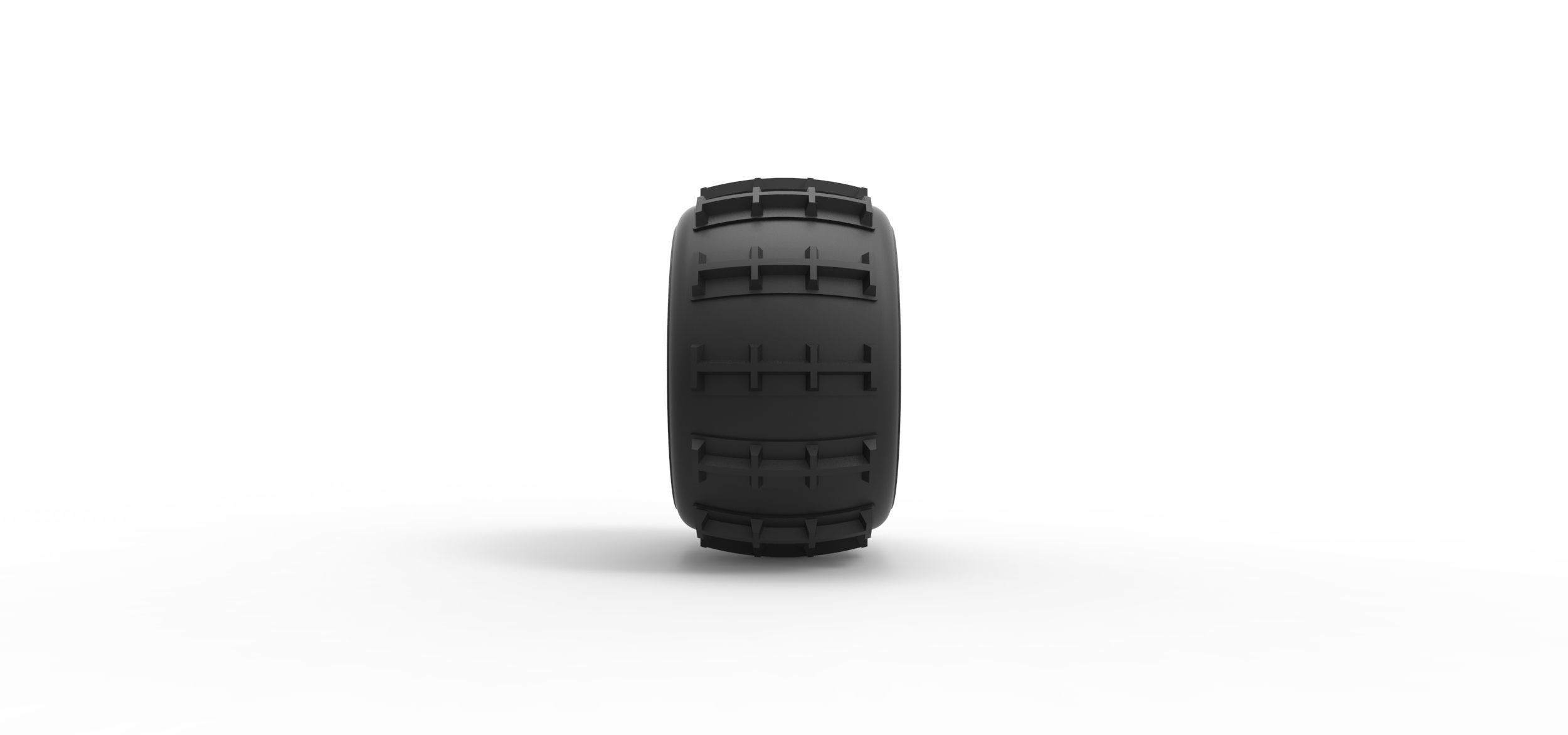 Dune buggy rear tire 32 Scale 1 to 25 3D print model_3