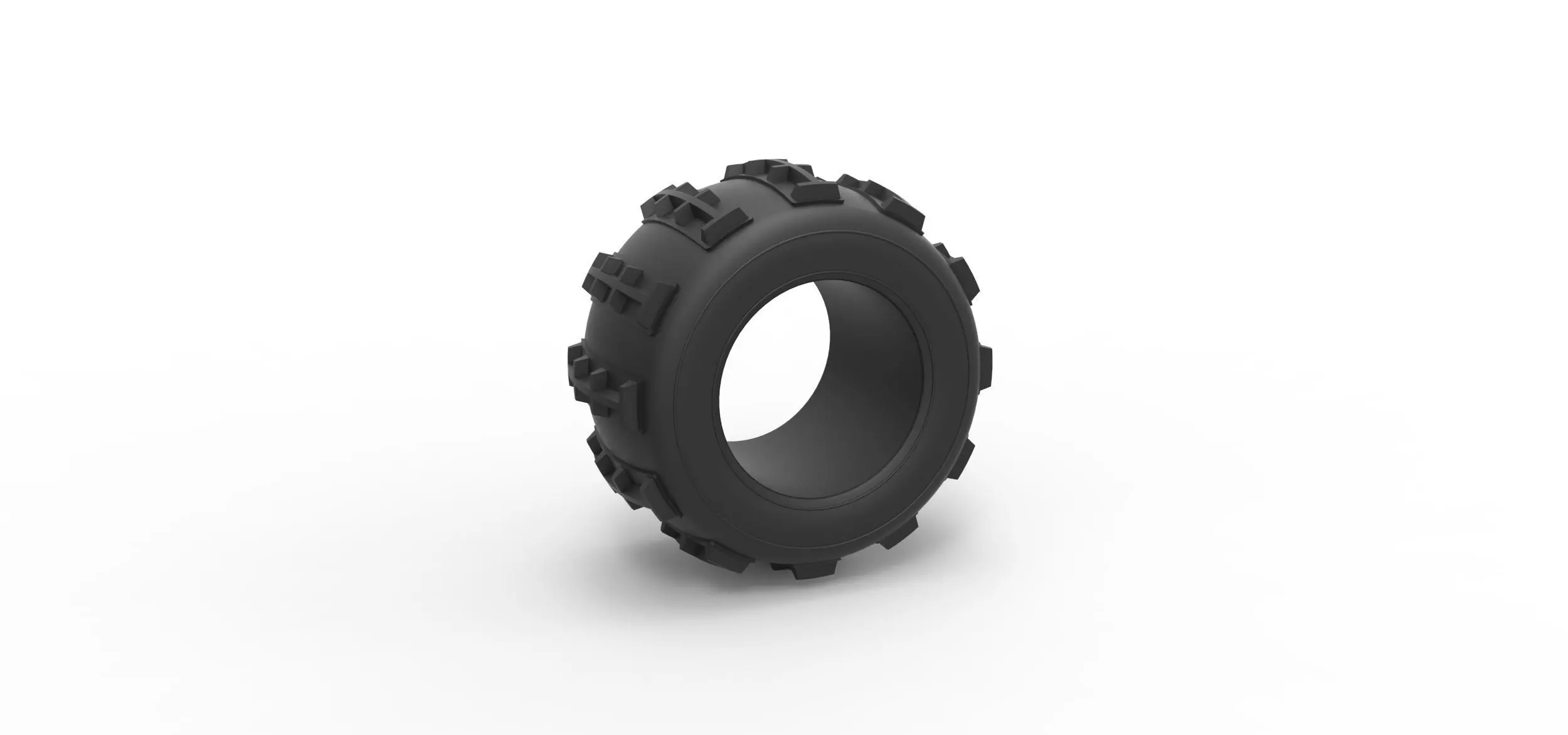 Dune buggy rear tire 32 Scale 1 to 25 3D print model_0