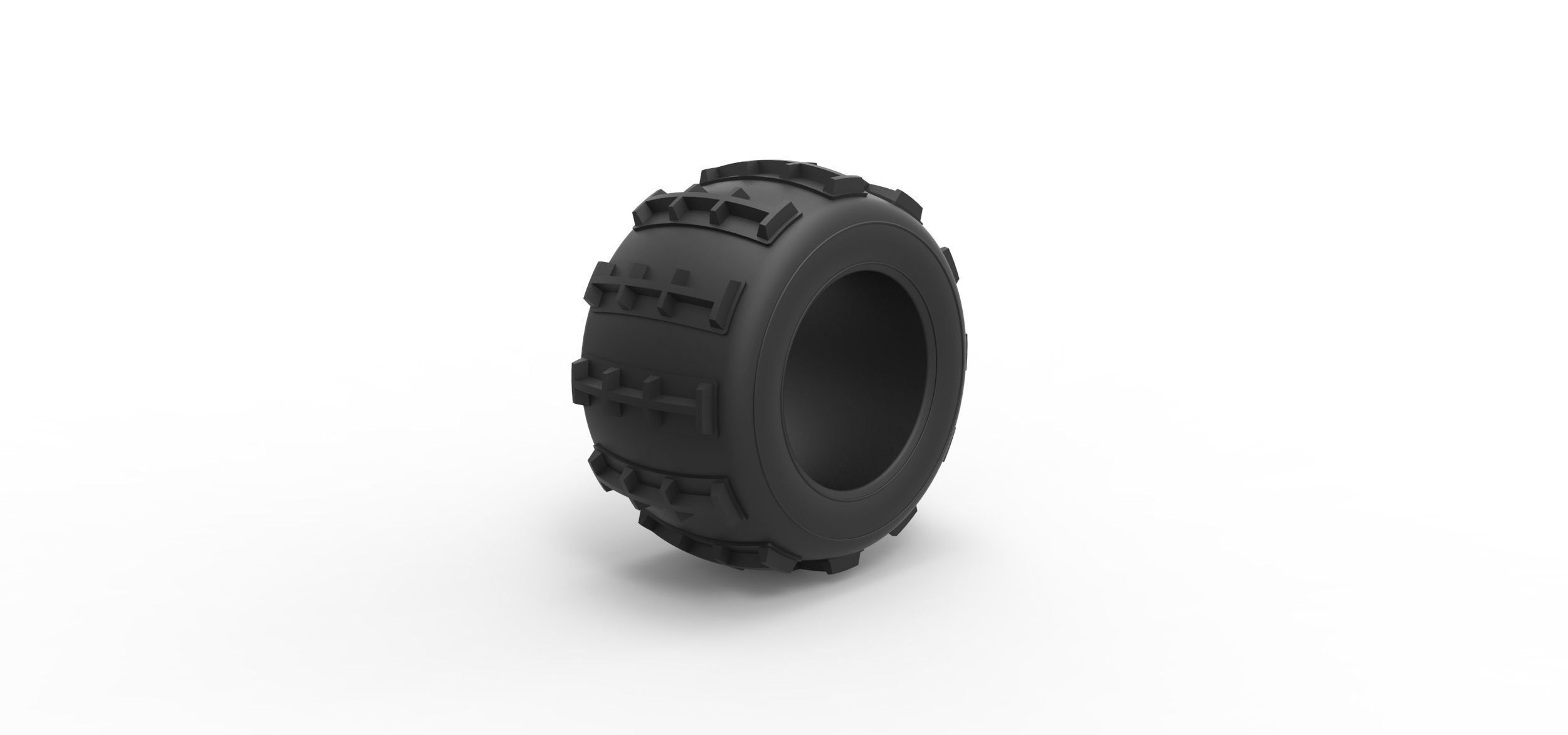 Dune buggy rear tire 32 Scale 1 to 25 3D print model_1