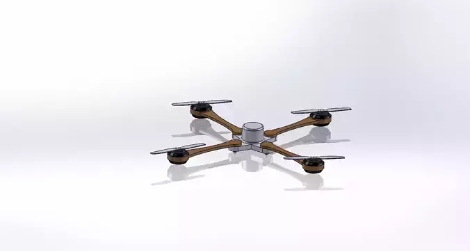 Design of quadcopter  3D print model