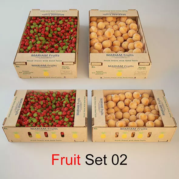 Fruit Set 02 3D model_0