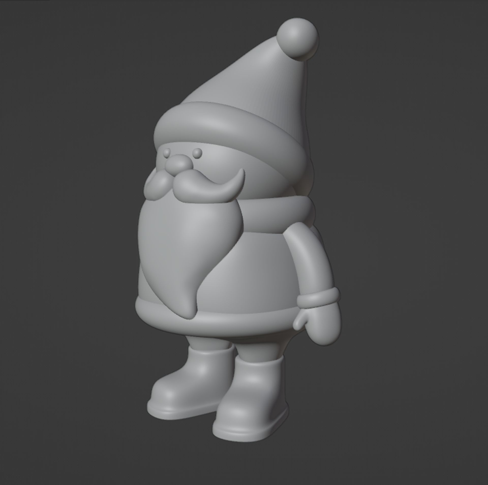 Santa Claus Figurine 3D print model_6